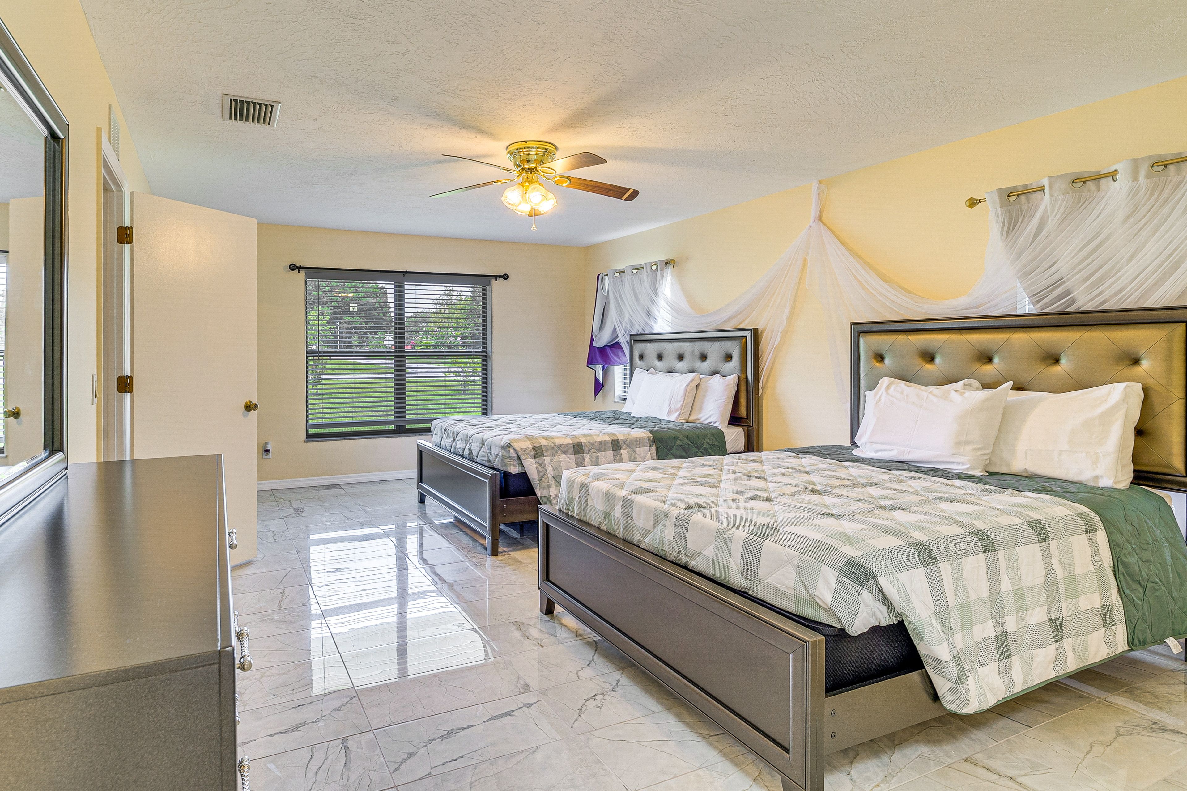 Bedroom 1 | 2 Queen Beds | Linens Provided
