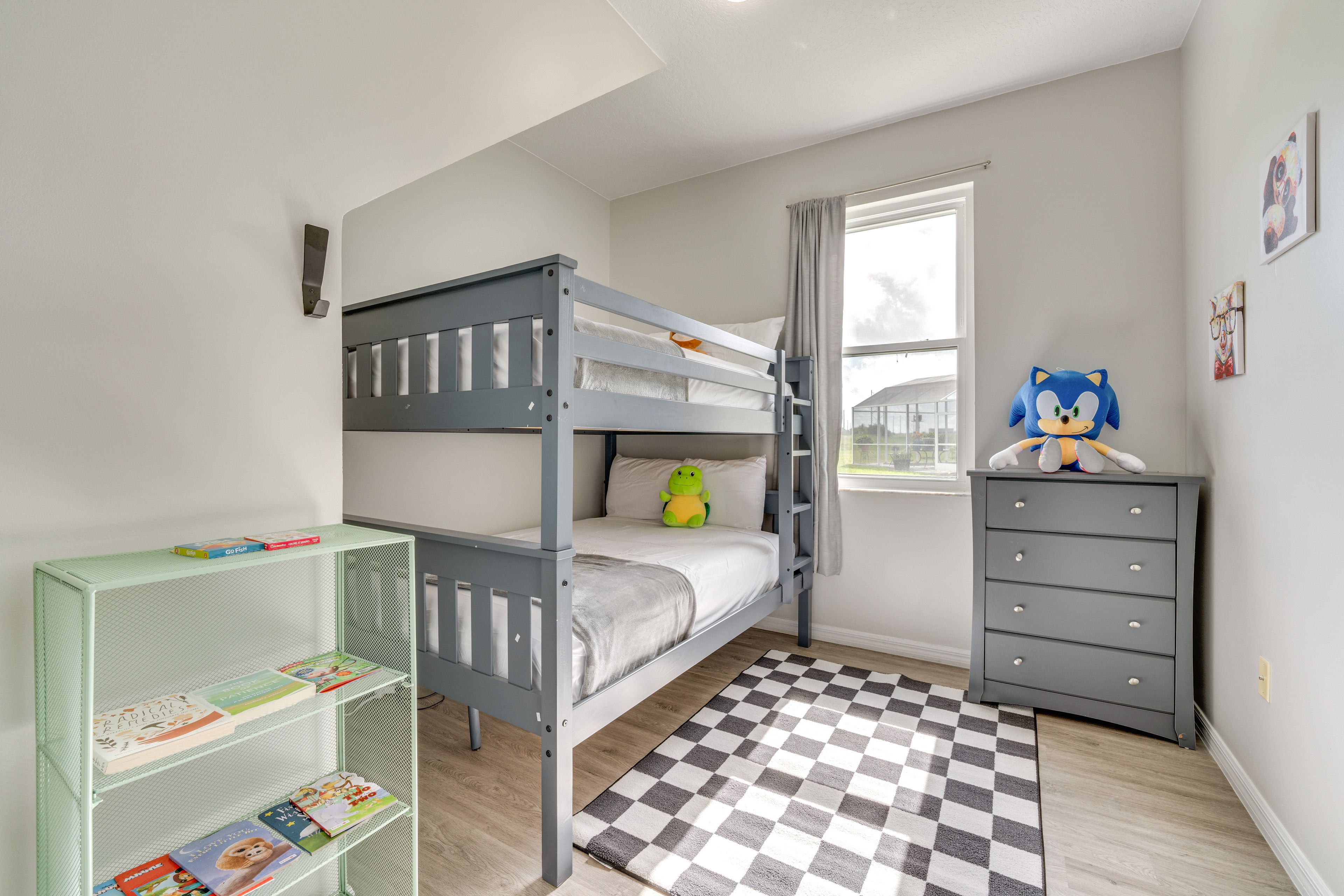 Bedroom 4 | Full Bunk Bed | 1st Floor | Built-In Charging Stations