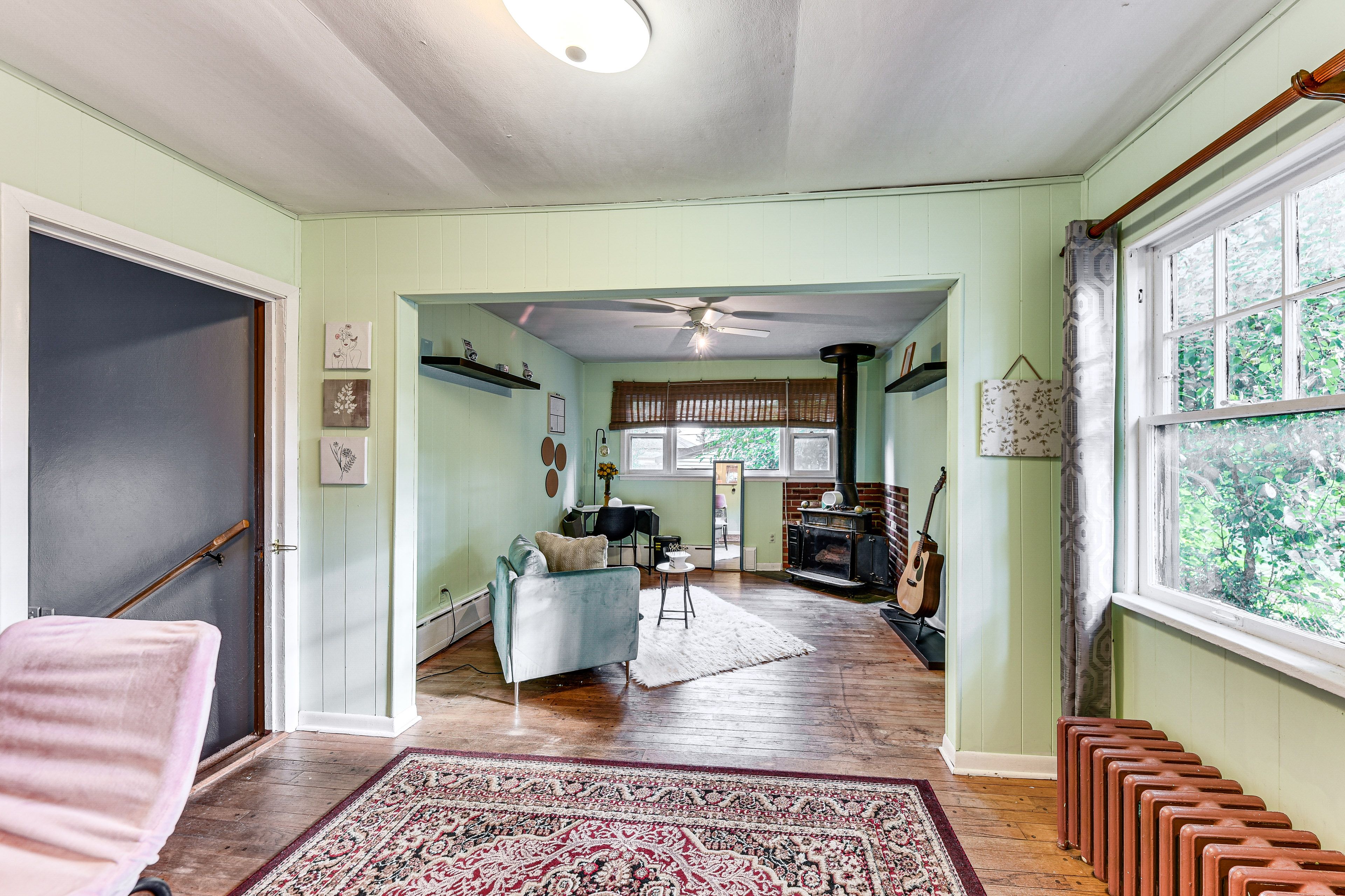 Office/Reading Nook | 1st Floor | Guitar | Desk Workspace