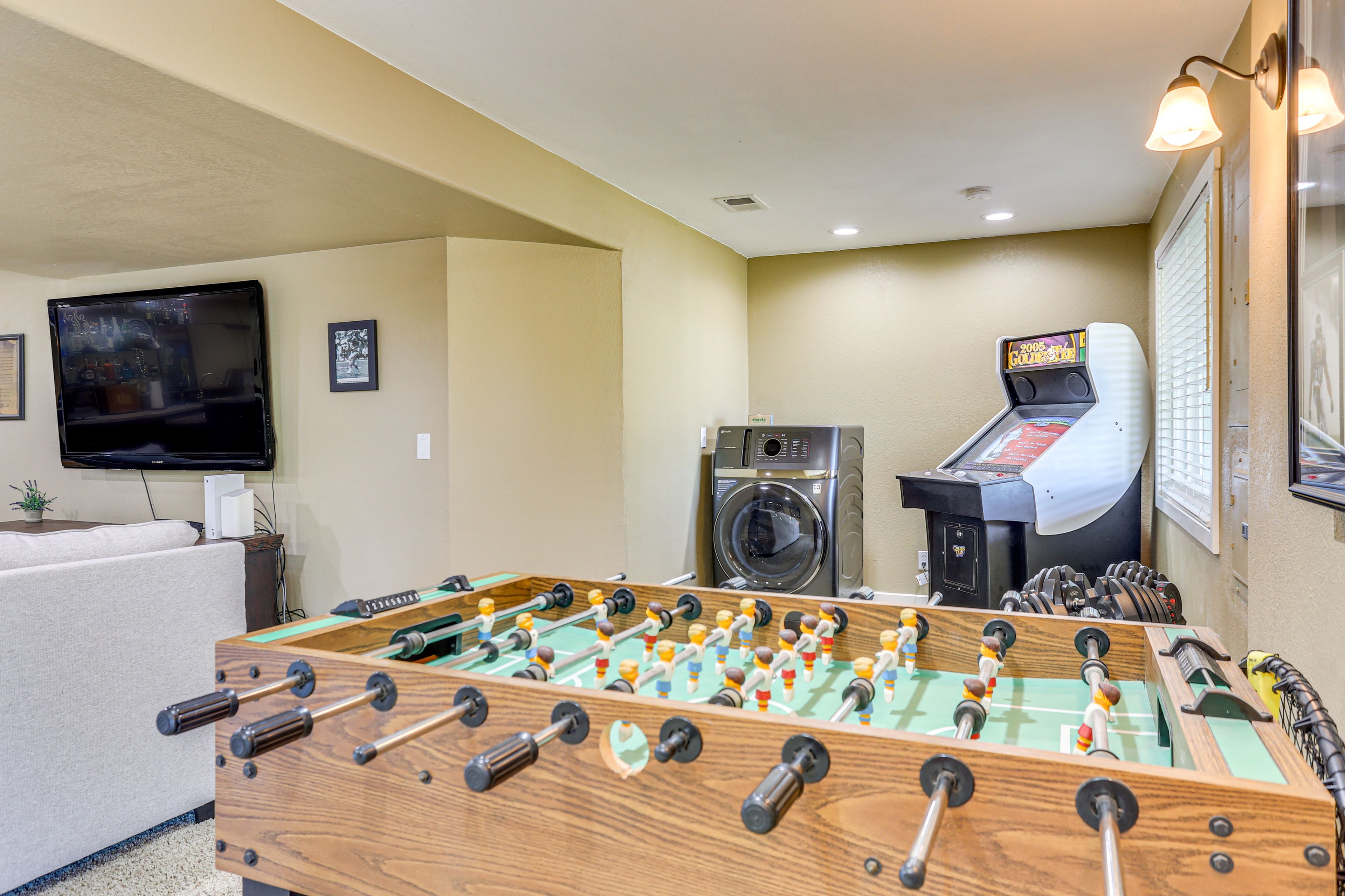Recreation Area | Home Gym | Arcade Machine | Foosball Table