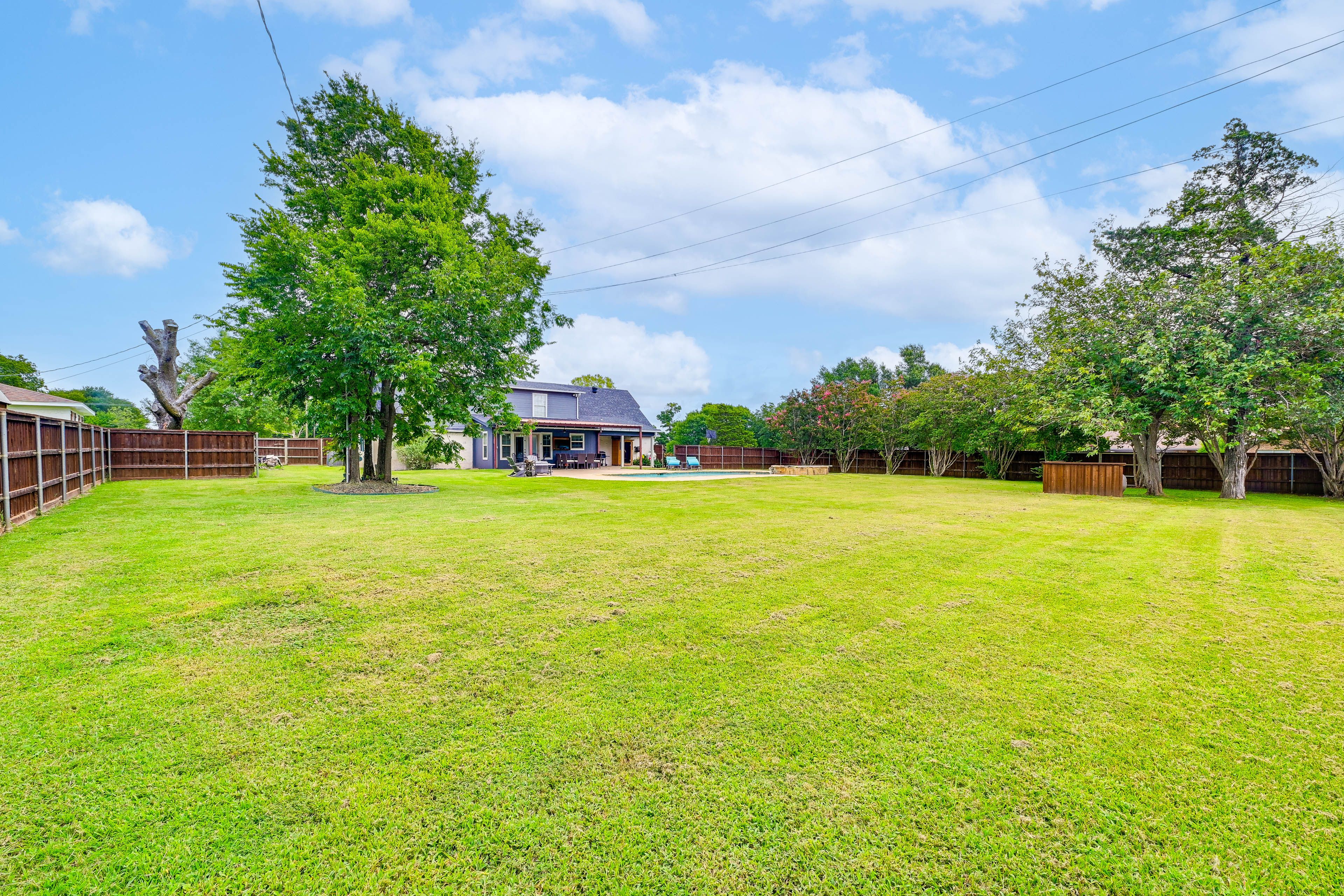 Fenced Backyard