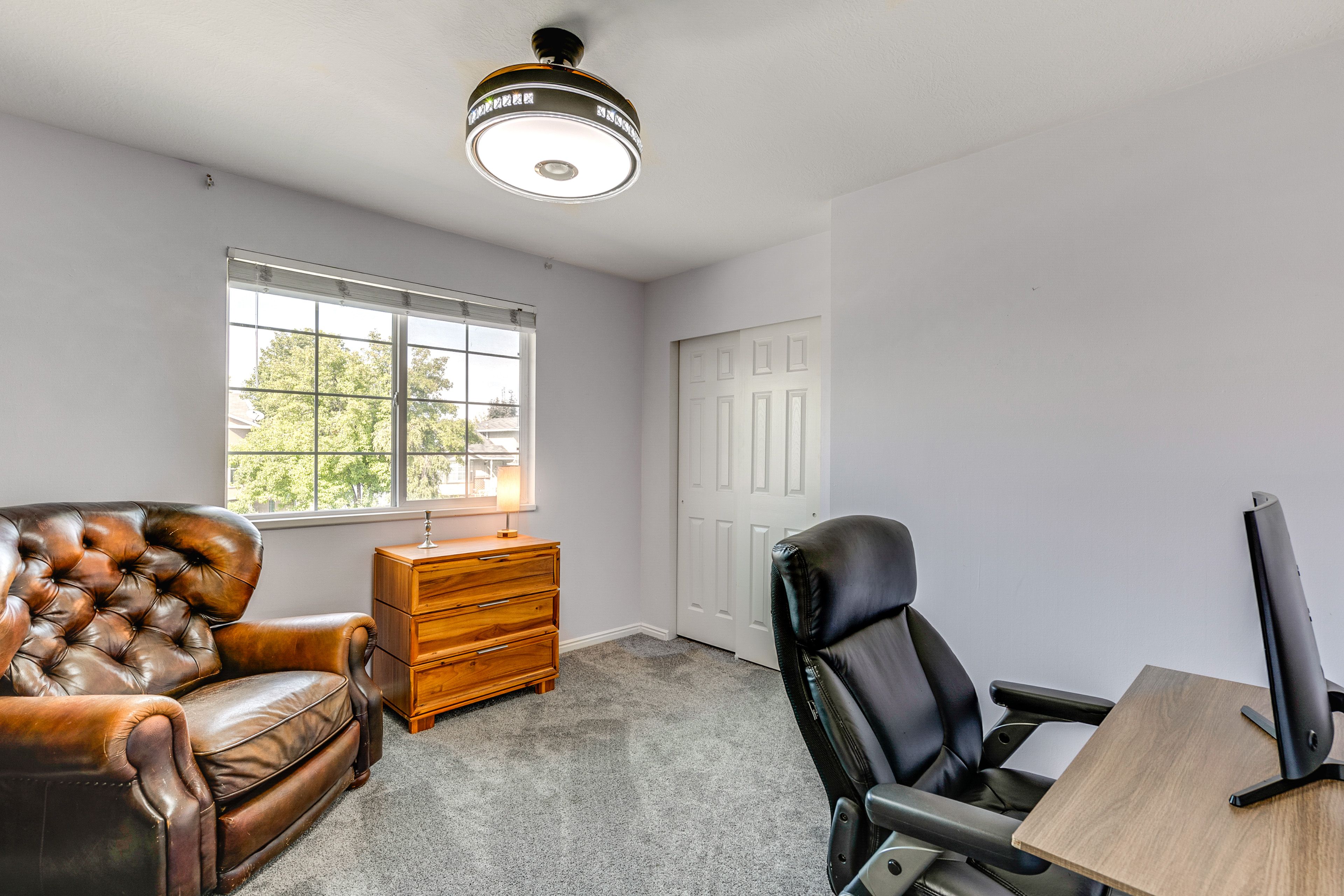 Home Office | Desk w/ Monitor | Upper Level