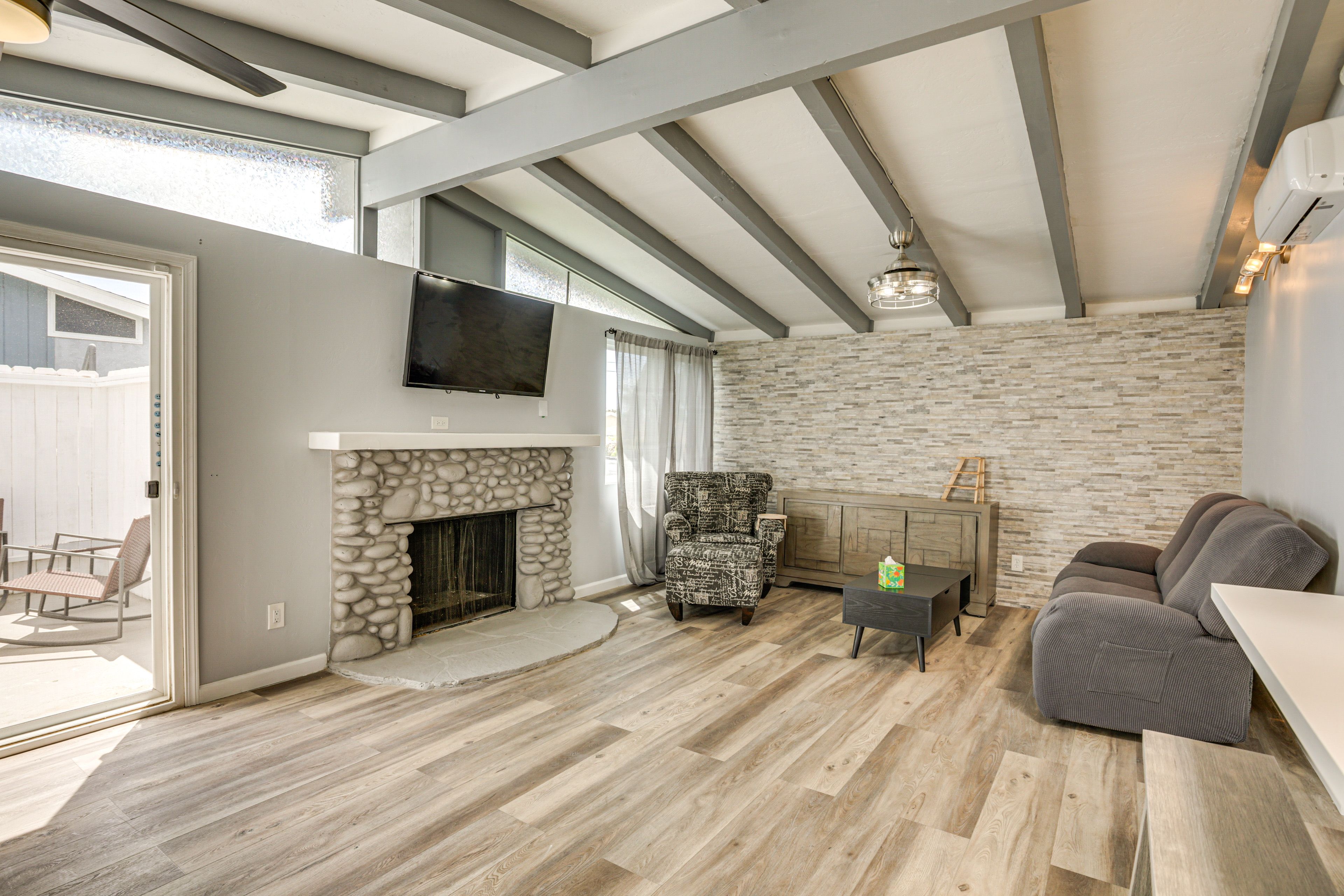 Living Room | Mini Split A/C & Heating Units | Free WiFi | Single-Story Home