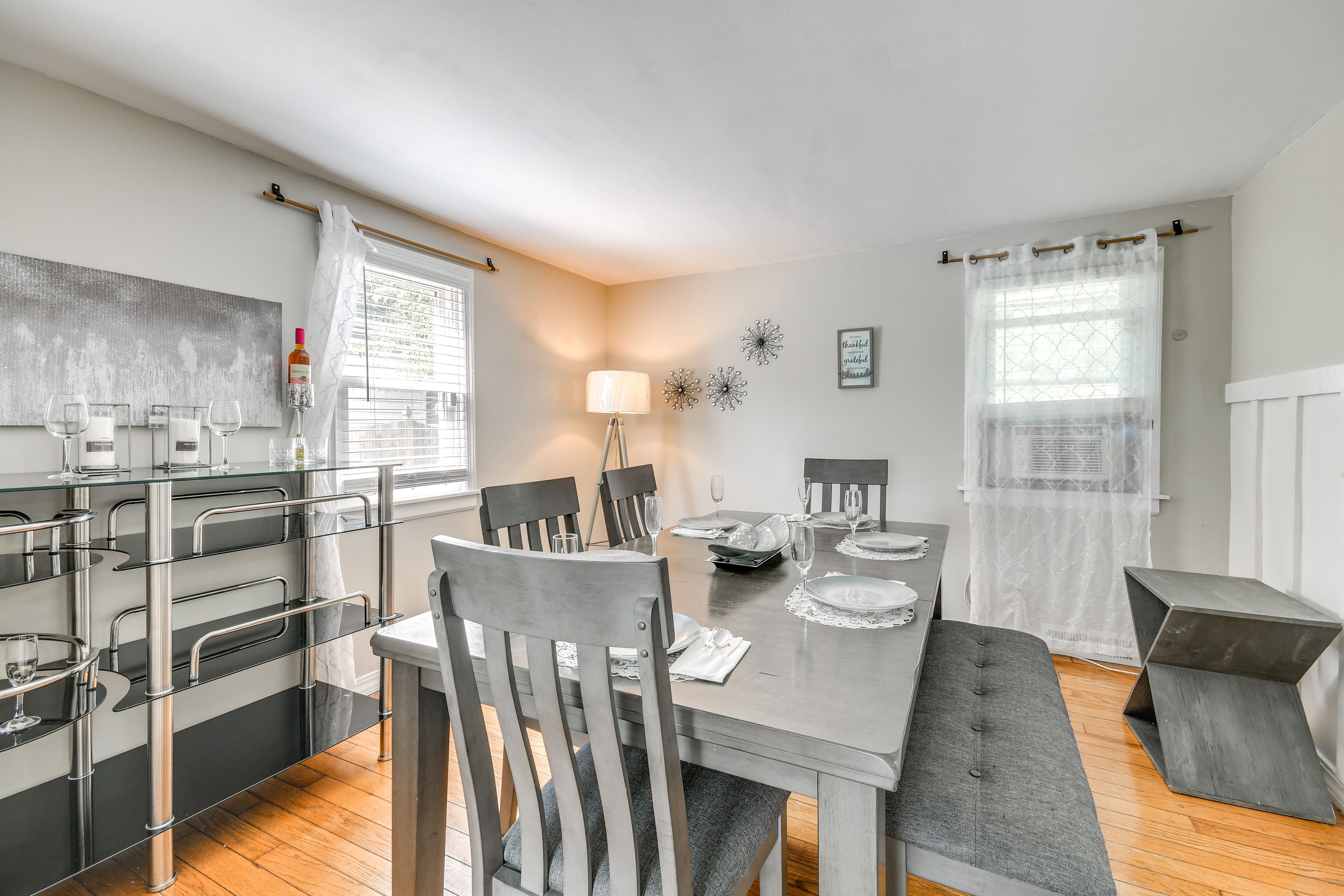 Dining Room | Gas Furnace for Heat | Window A/C Unit