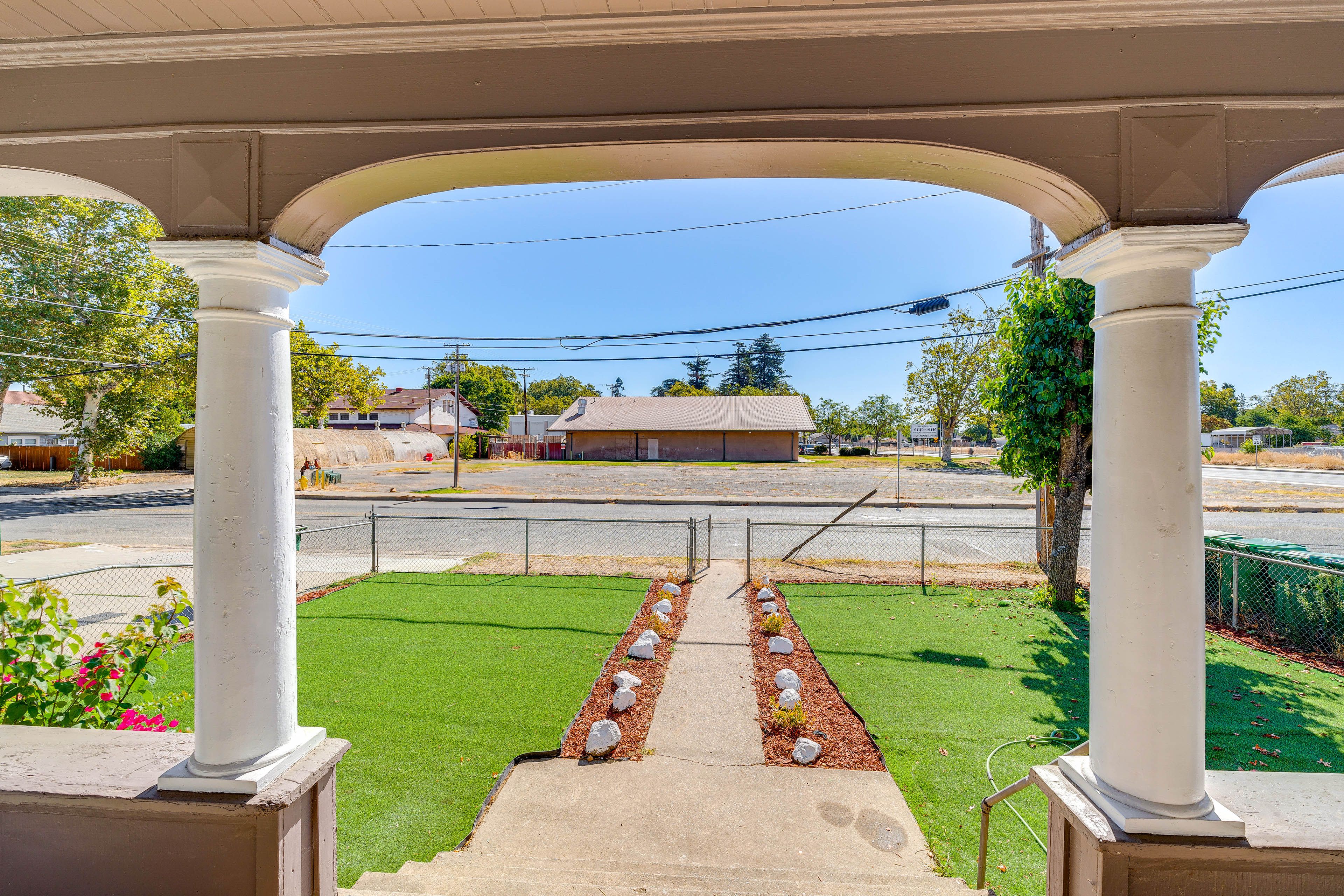 Fenced Front Yard