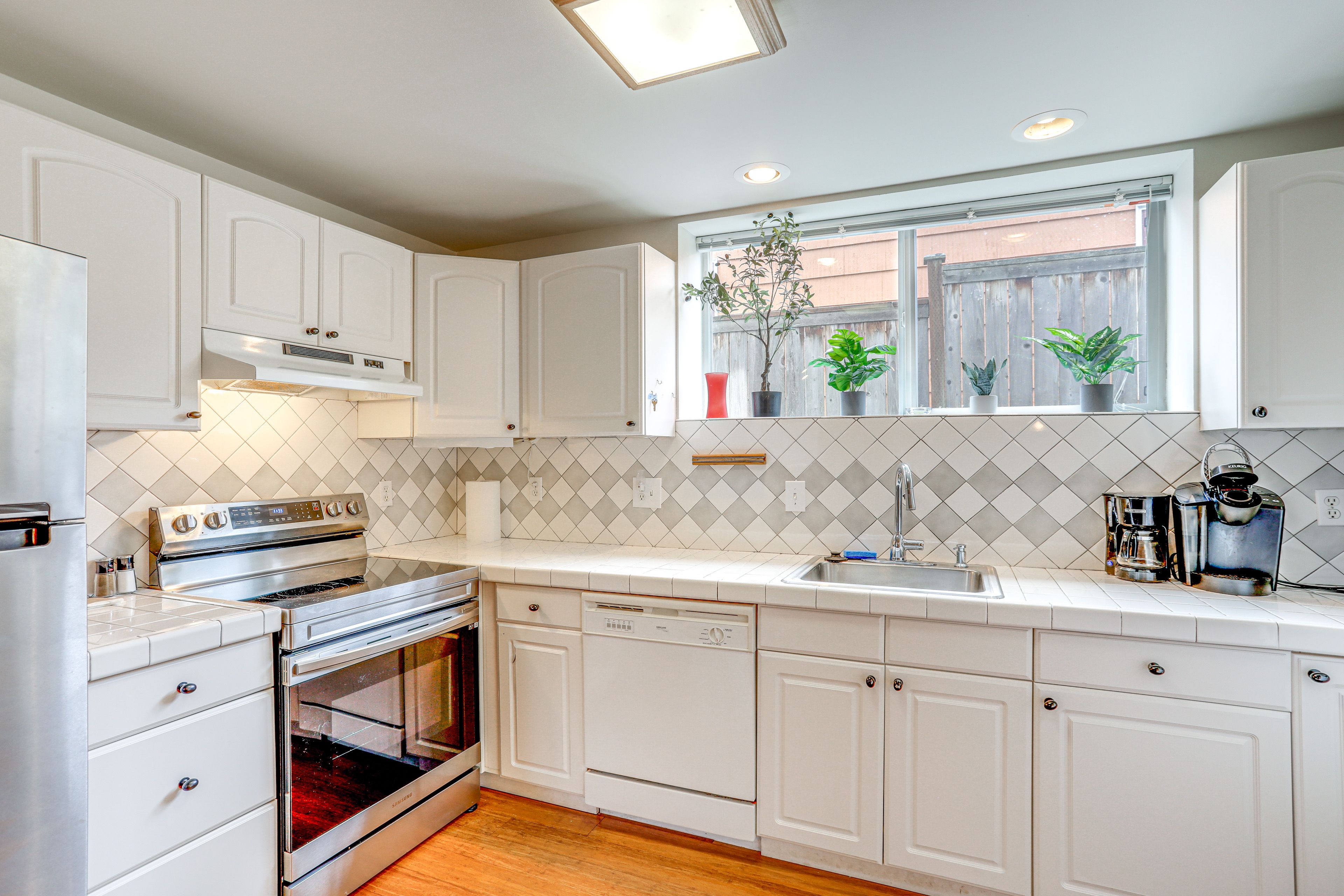 Kitchen | Single-Story Apartment Unit | In-Unit Laundry
