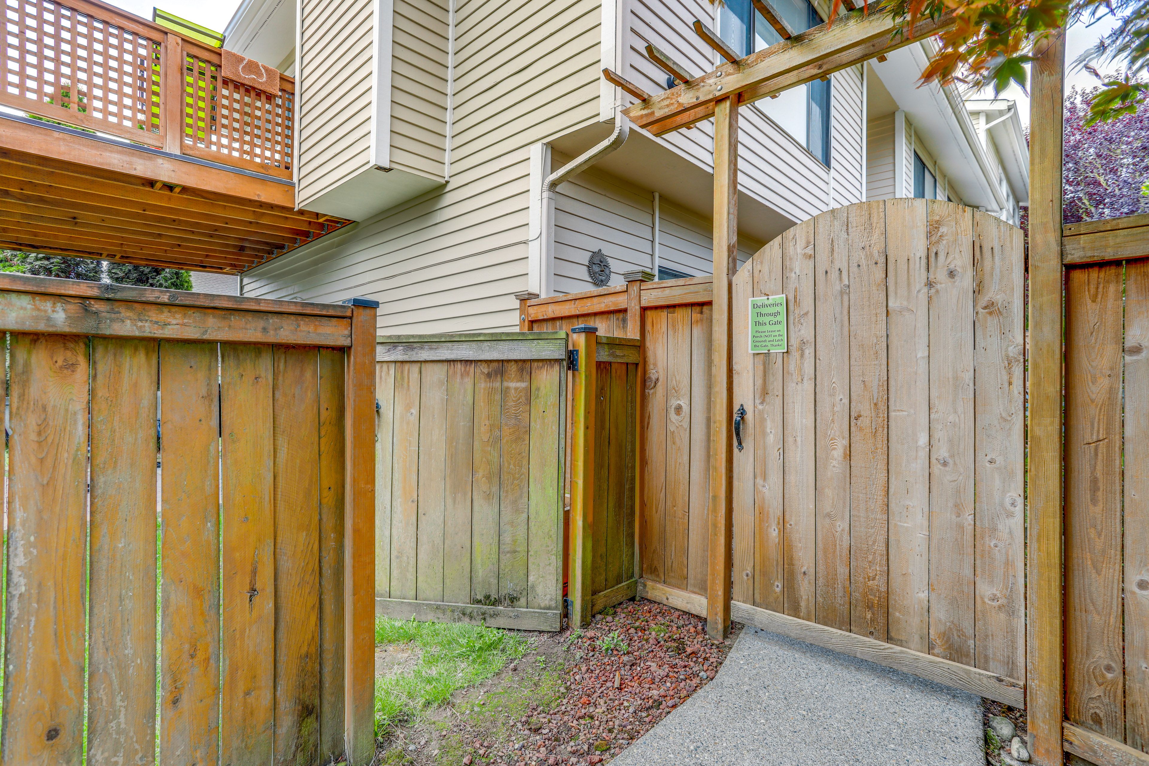Walkway to Parking Area