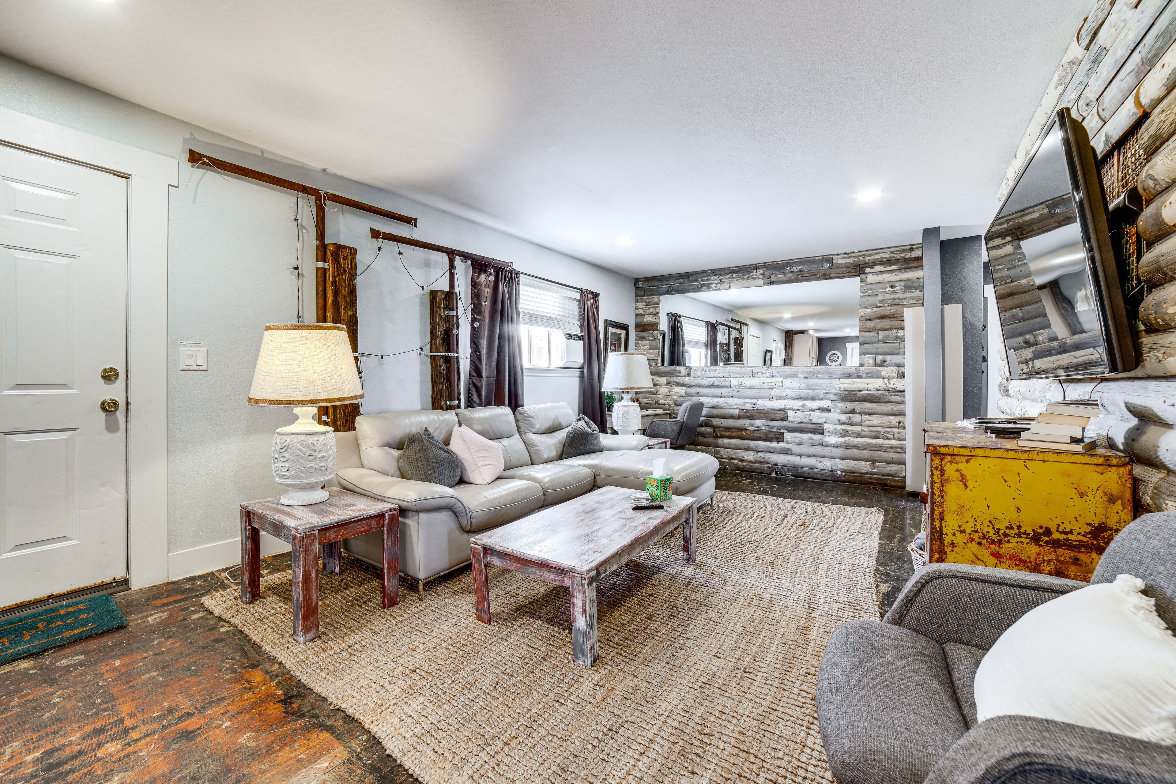 Living Room | Central A/C | Single-Story Home