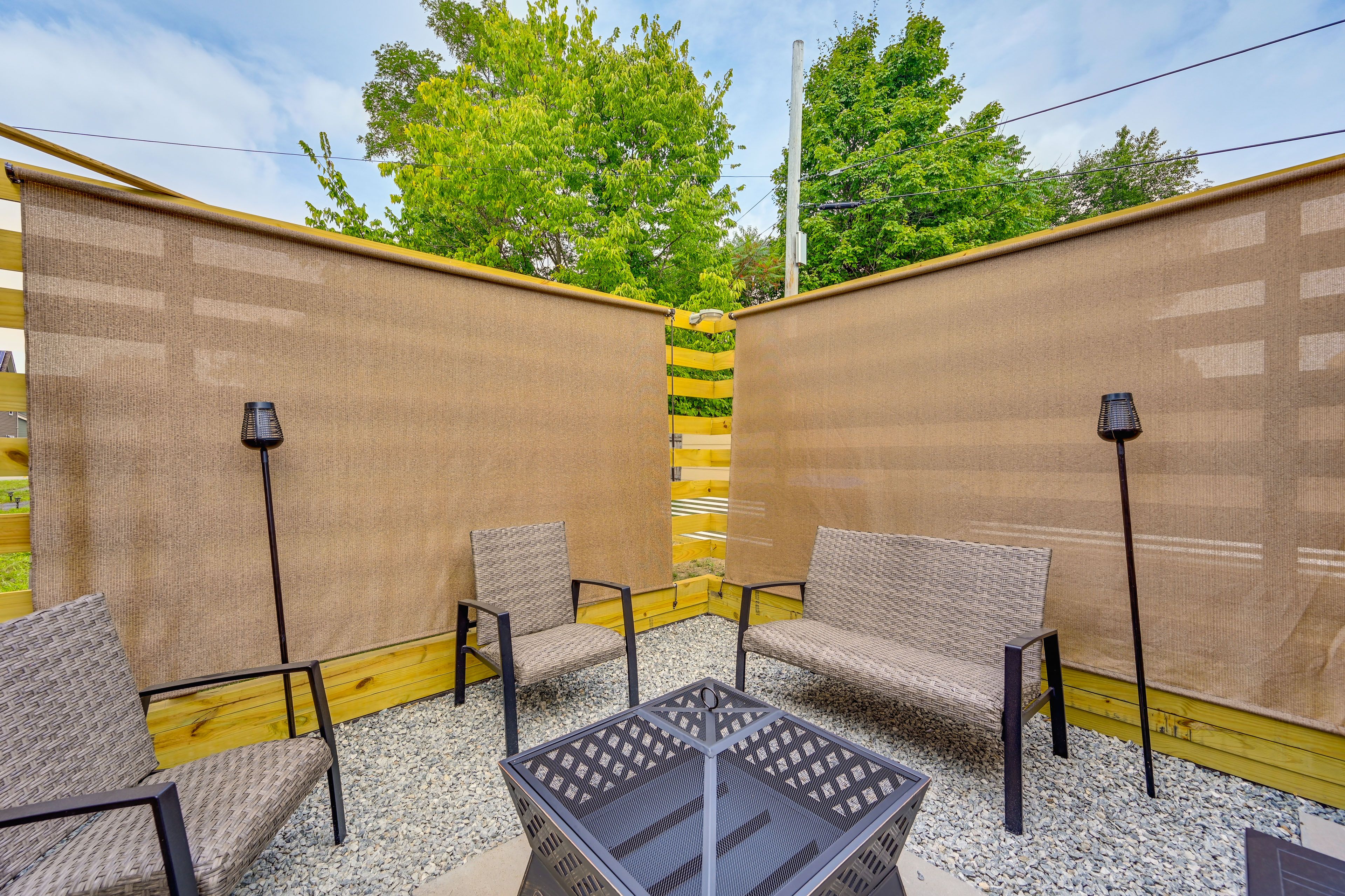 Private Fire Pit Area