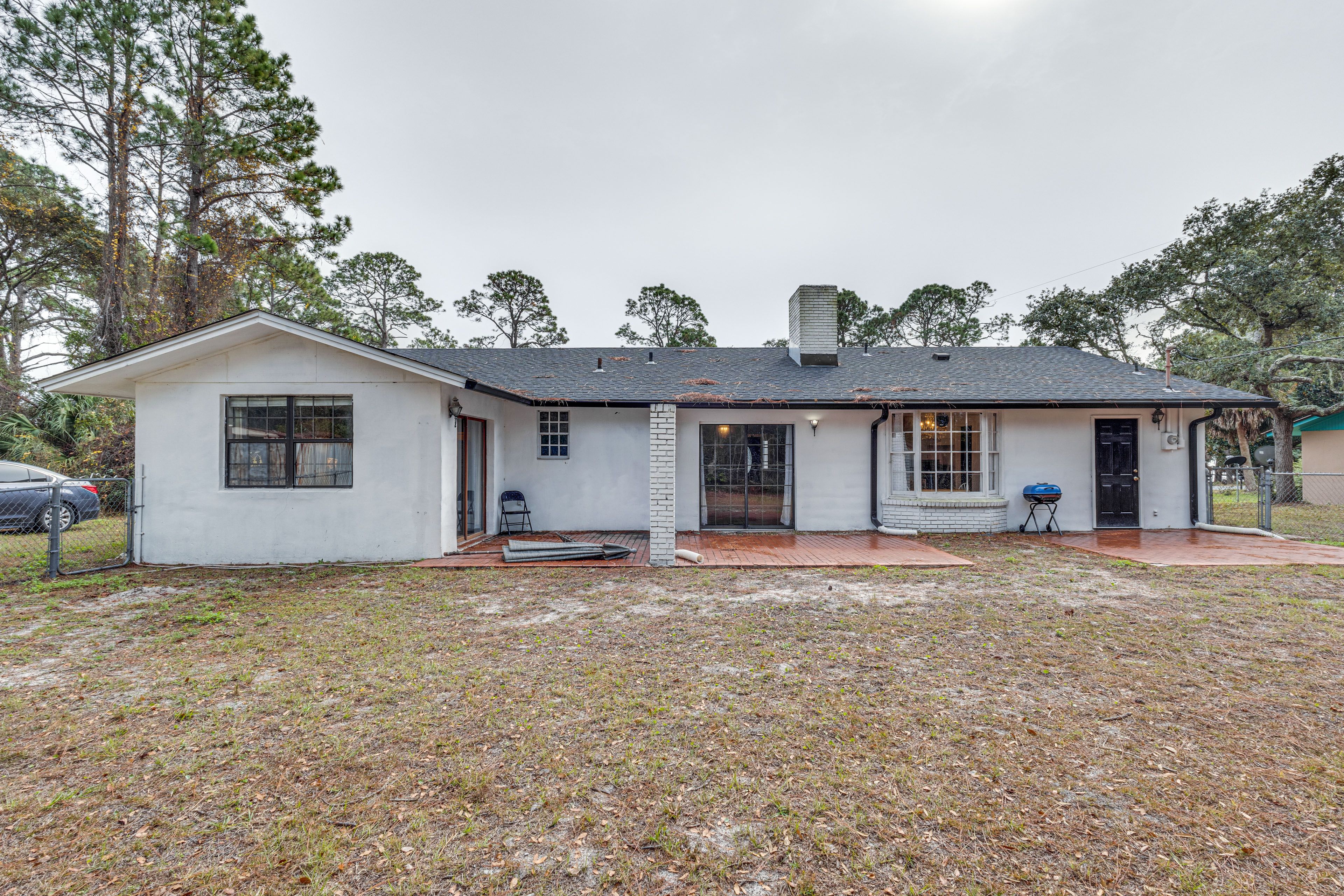 Fenced Backyard | Patio | Charcoal Grill