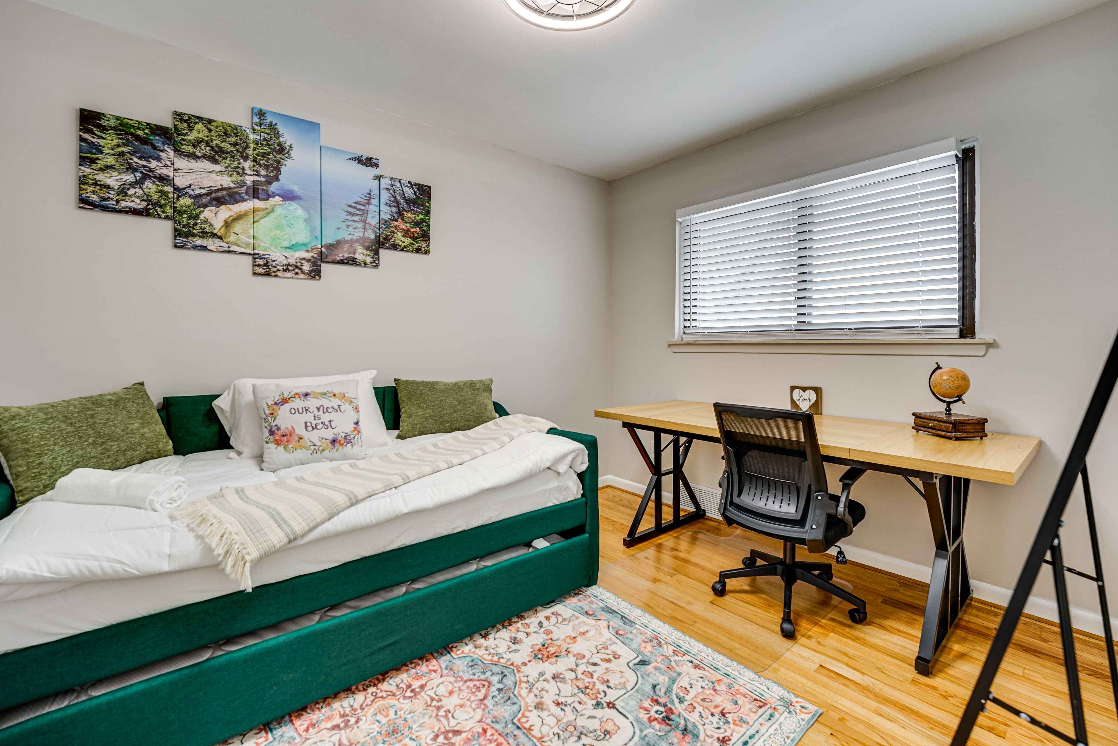 Bedroom 3 | Twin Daybed w/ Twin Trundle | Laptop Workspace | Main Floor