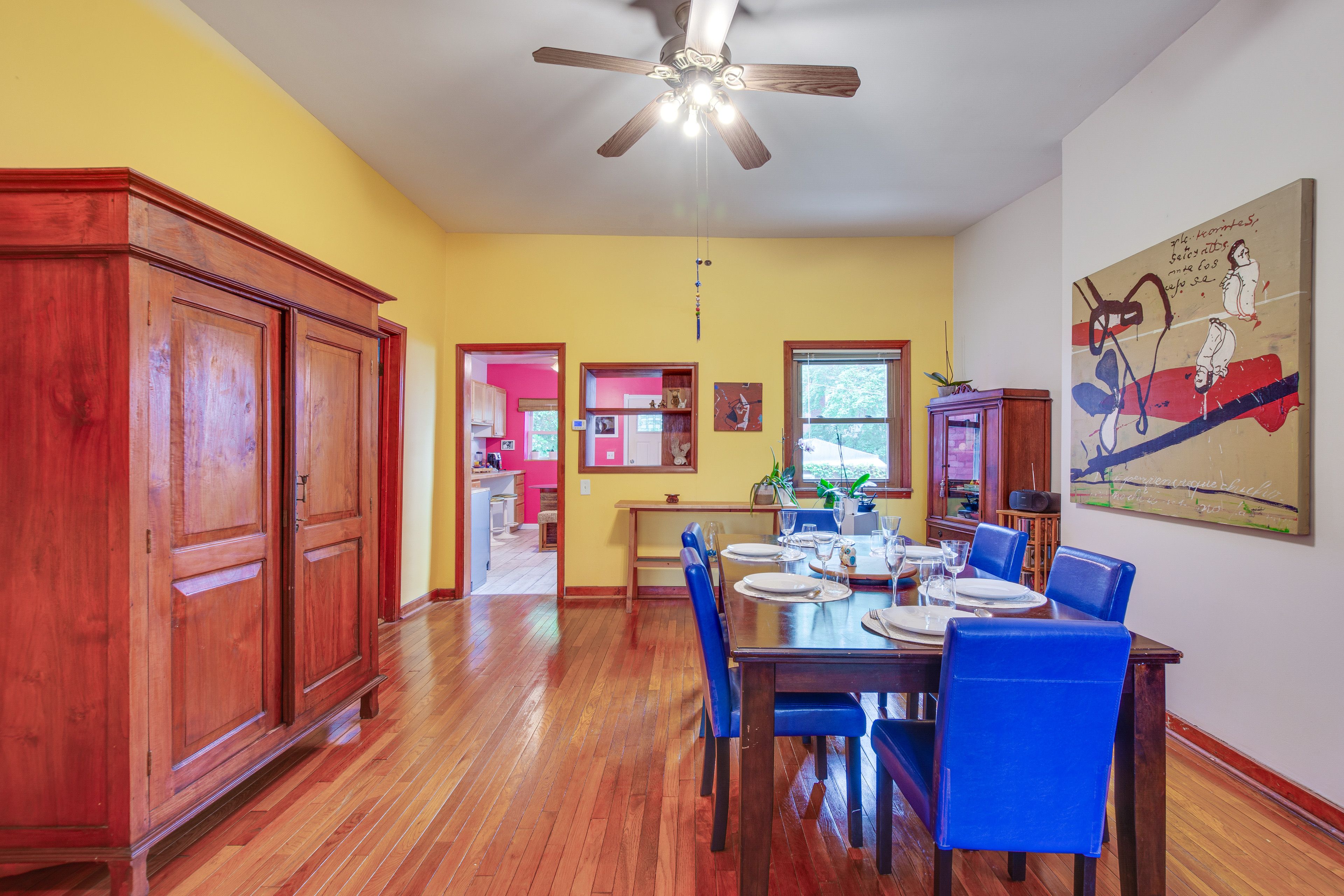 Dining Room | 3-Story Home | Dishware & Flatware | Central A/C & Heating