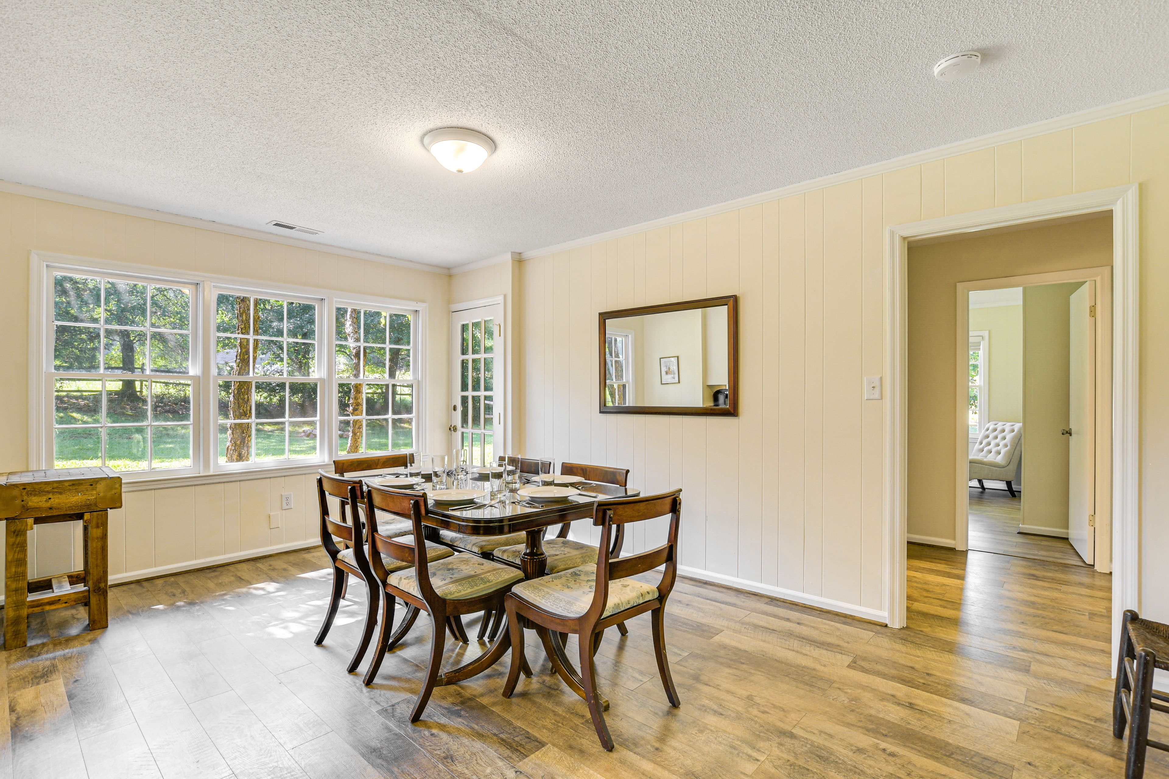Dining Room | Single-Story Home | Central Air Conditioning