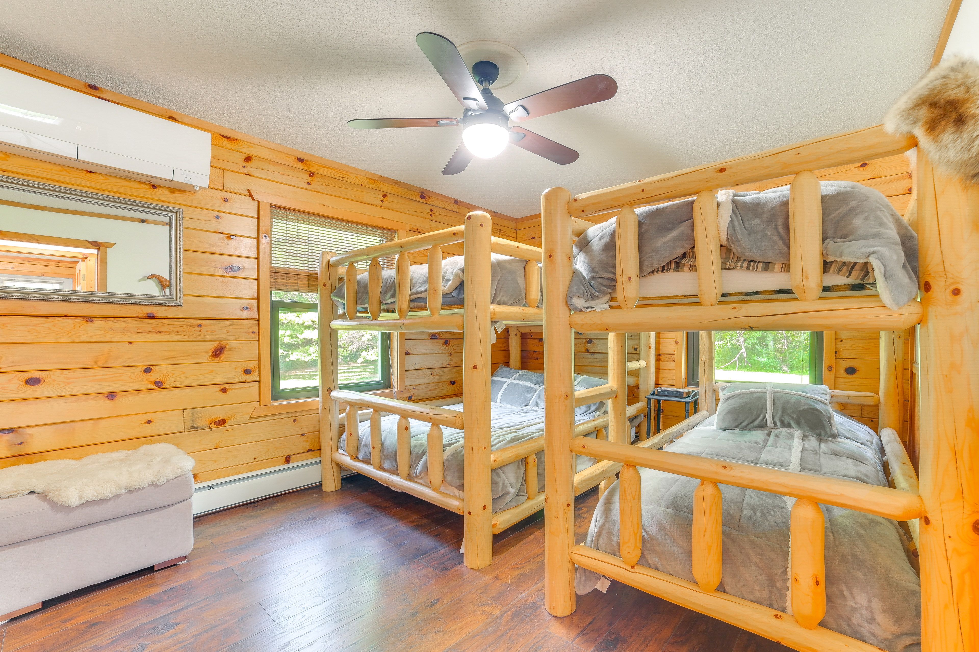 Bedroom 3 | Twin Bunk Bed | Full Bunk Bed | Central Heating & A/C | 1st Floor