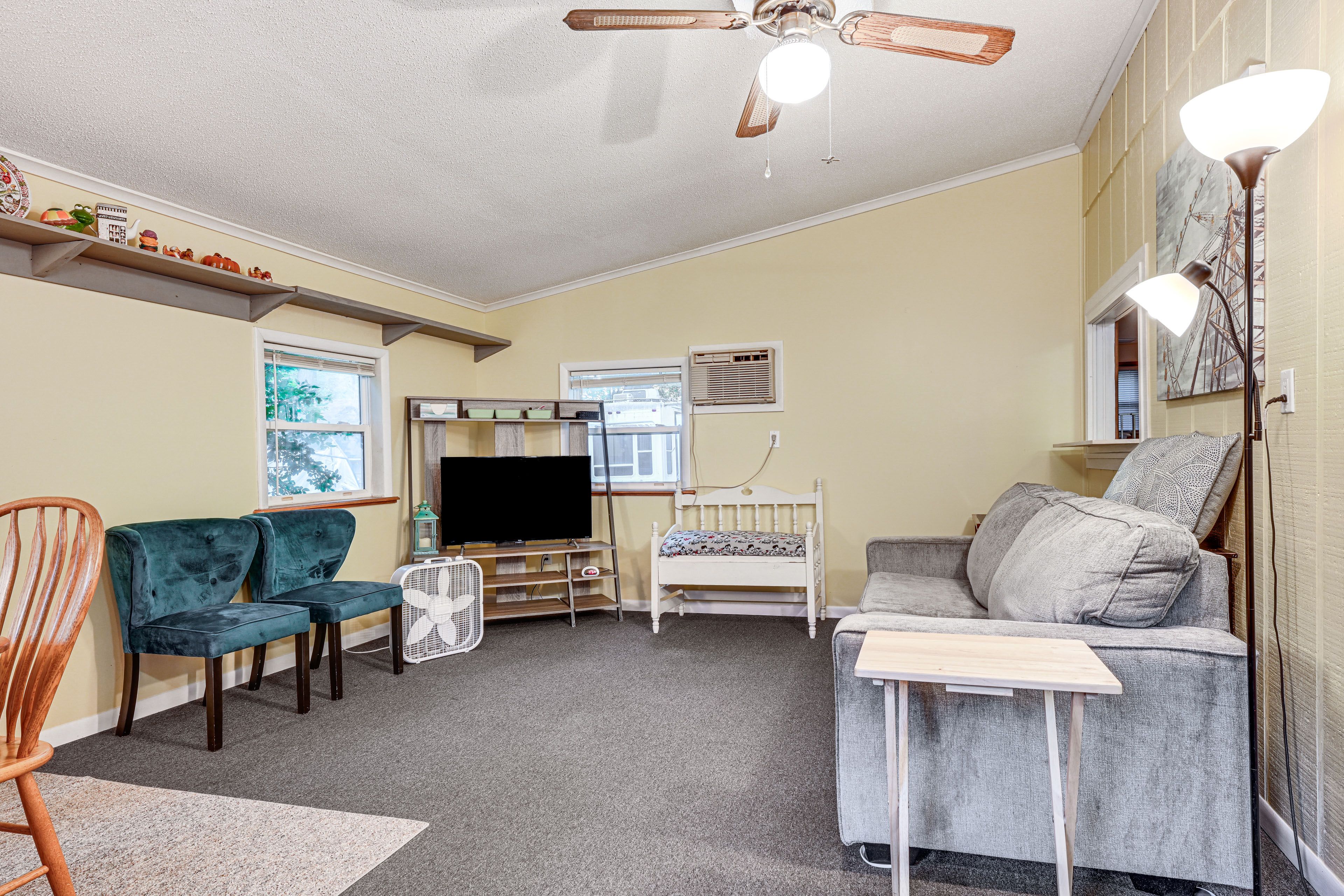Living Room | Queen Sleeper Sofa | Window A/C Unit | Smart TV | 1st Floor