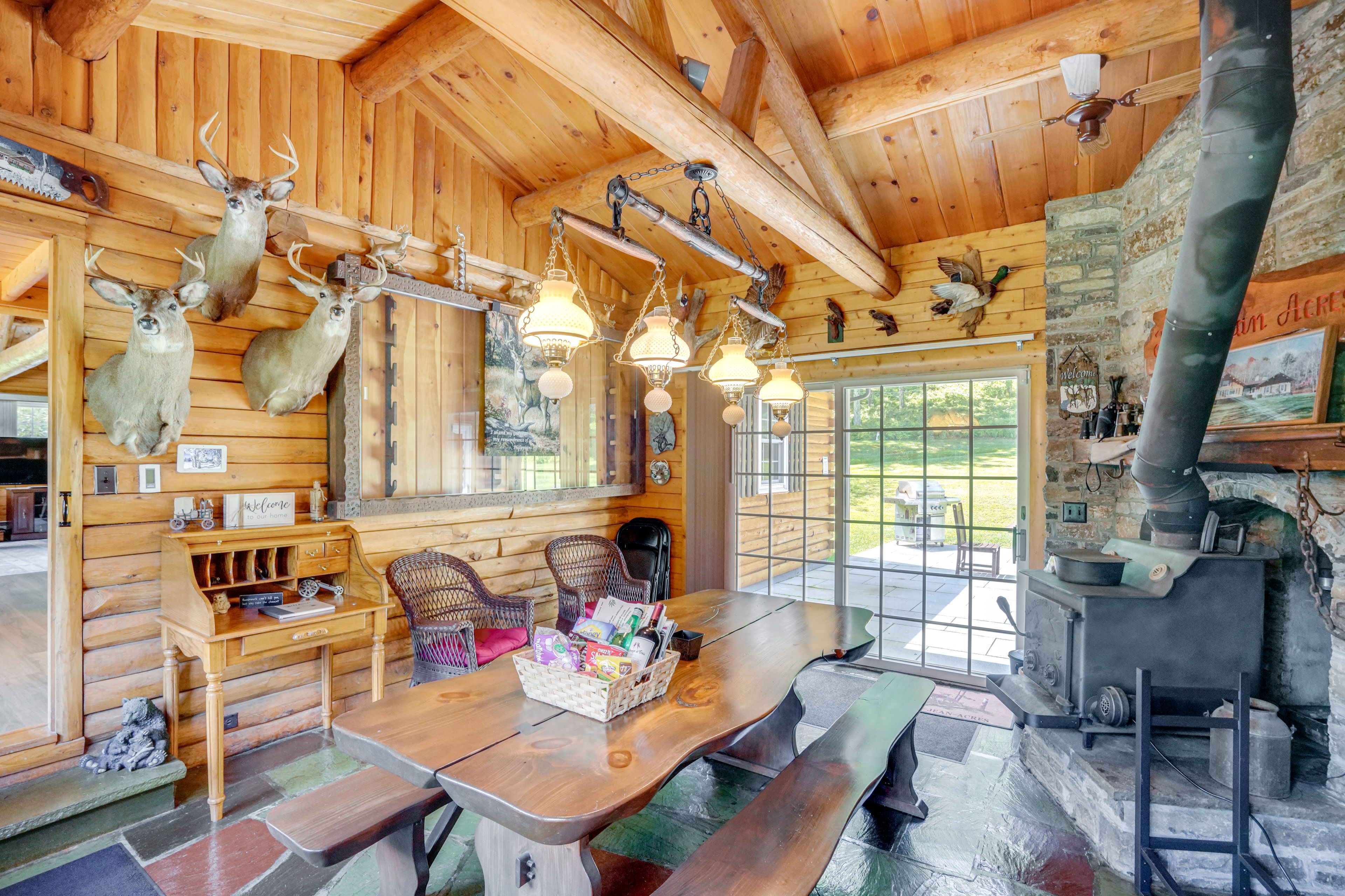 Dining Room | Wood-Burning Stove | 1st Floor