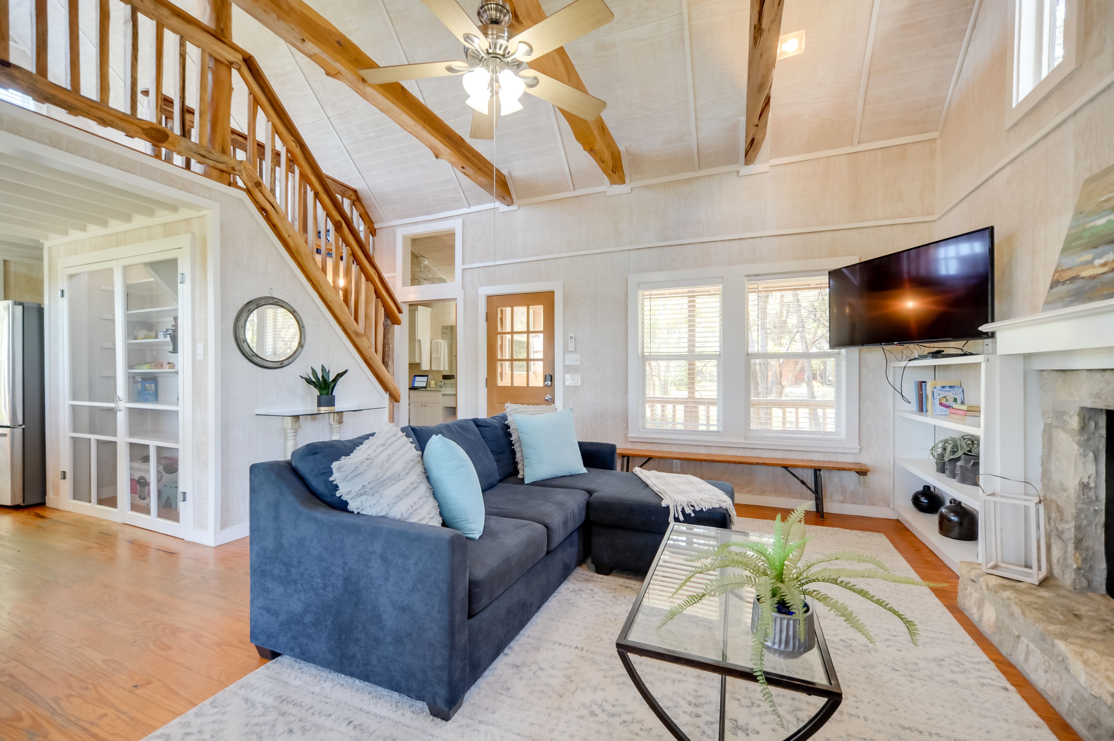 Johnson City Vacation Rental | Studio | 1BA | Stairs Required | 800 Sq Ft