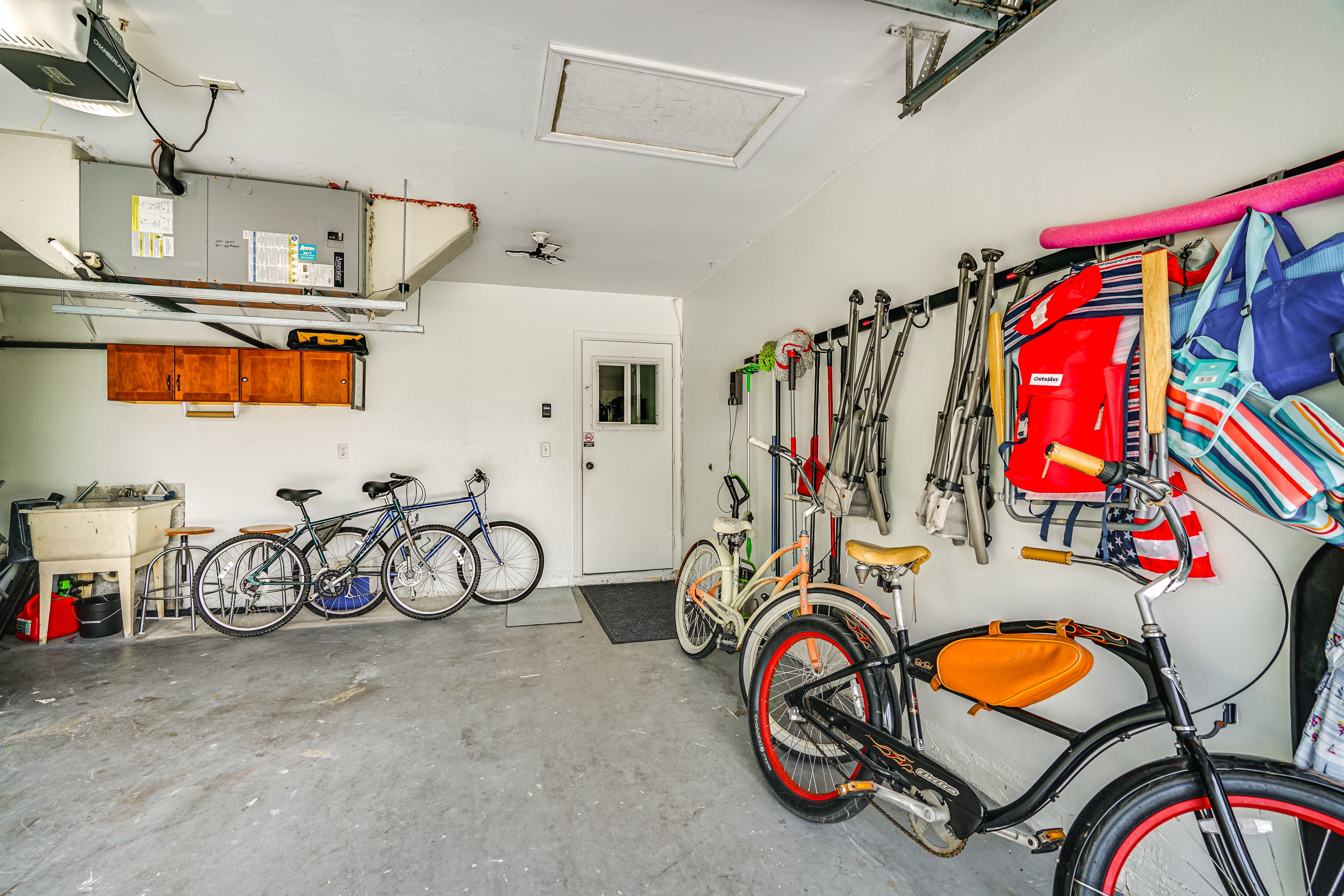 Garage Interior | 4 Bicycles Provided