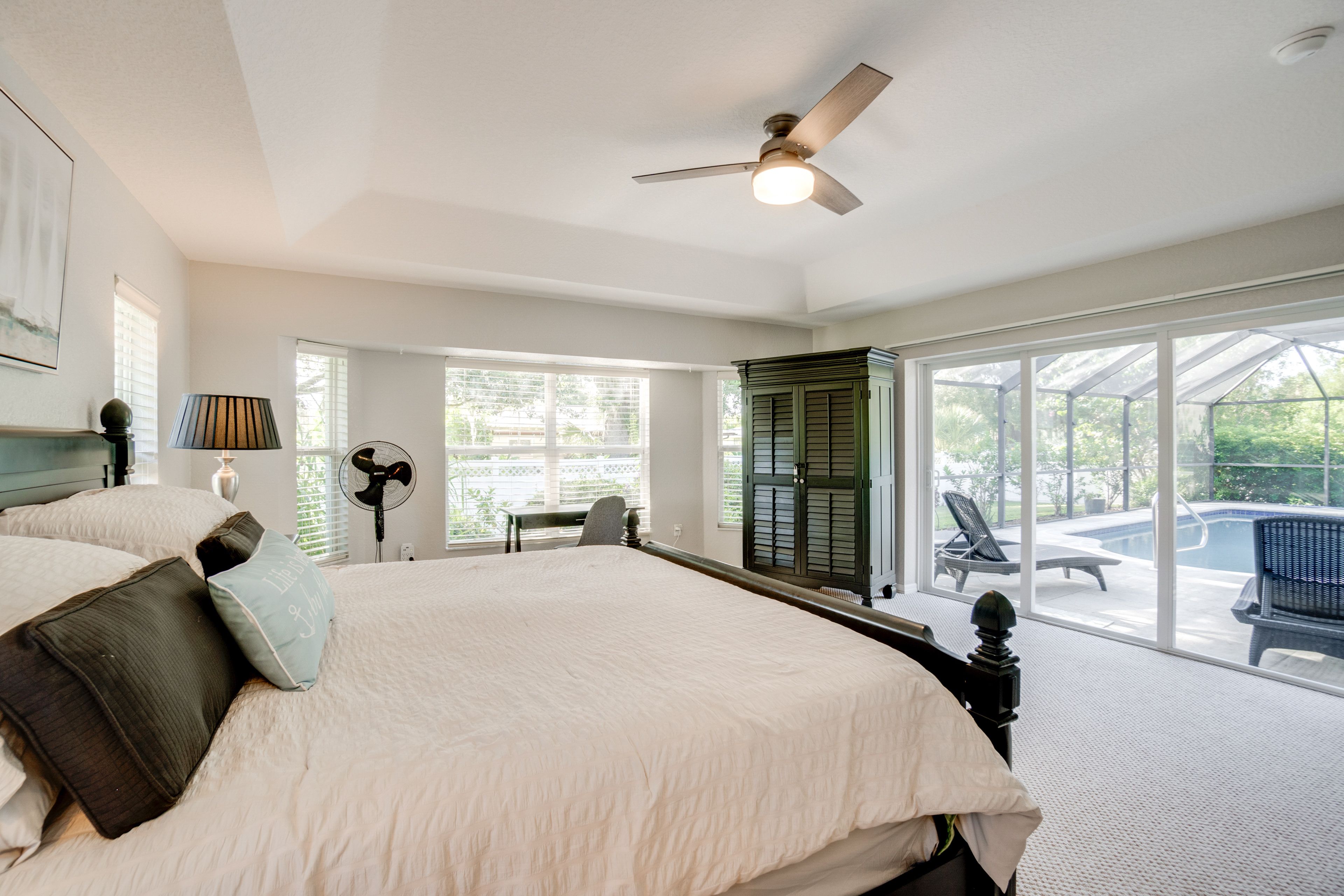 Bedroom 1 | Free WiFi | Desk Workspace w/ Monitors & Printer