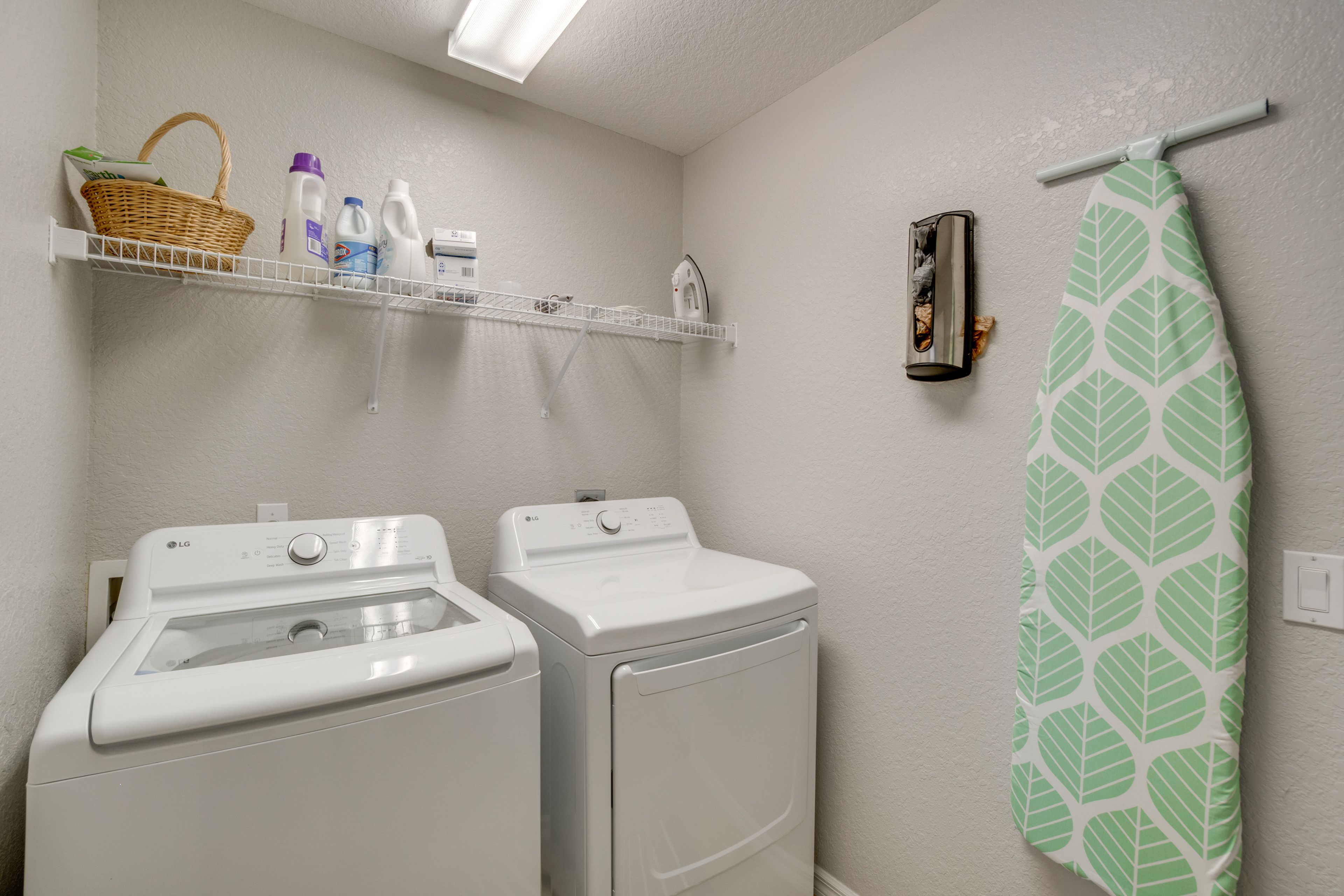 Laundry Area | Washer/Dryer | Laundry Detergent | Iron/Board
