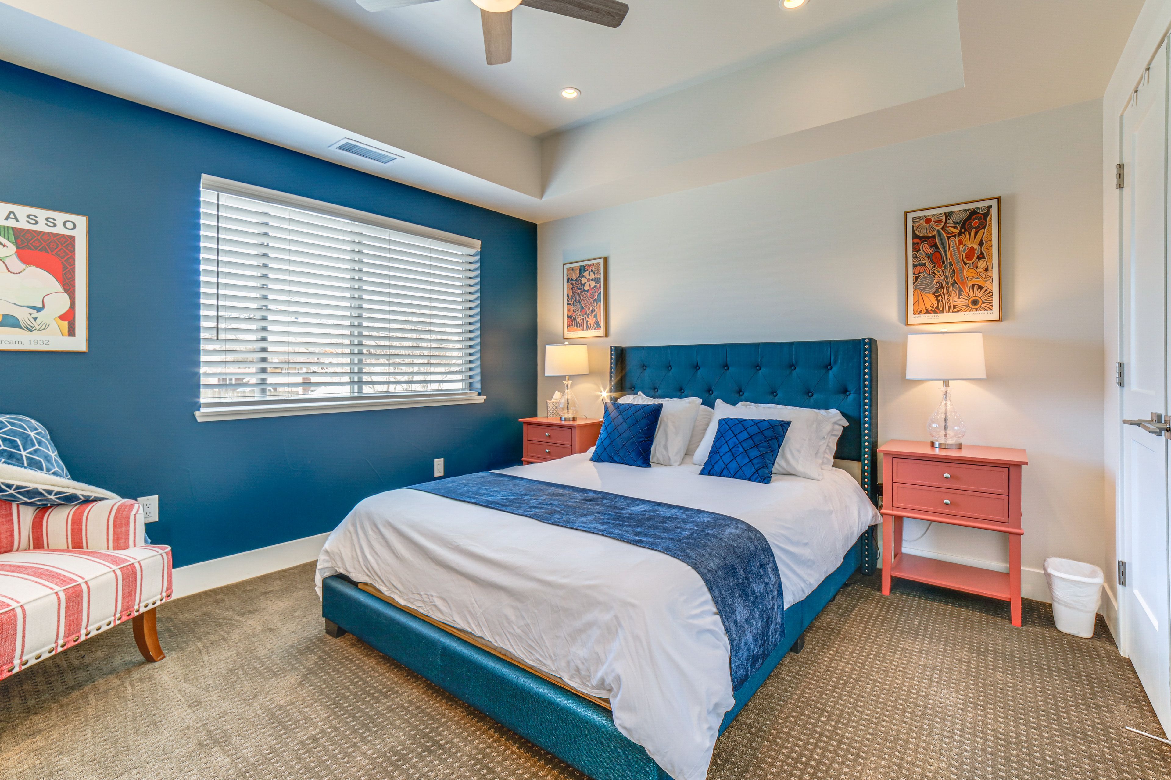 Bedroom 1 | Queen Bed | Smart TV | Shared En-Suite Bathroom | 2nd Floor