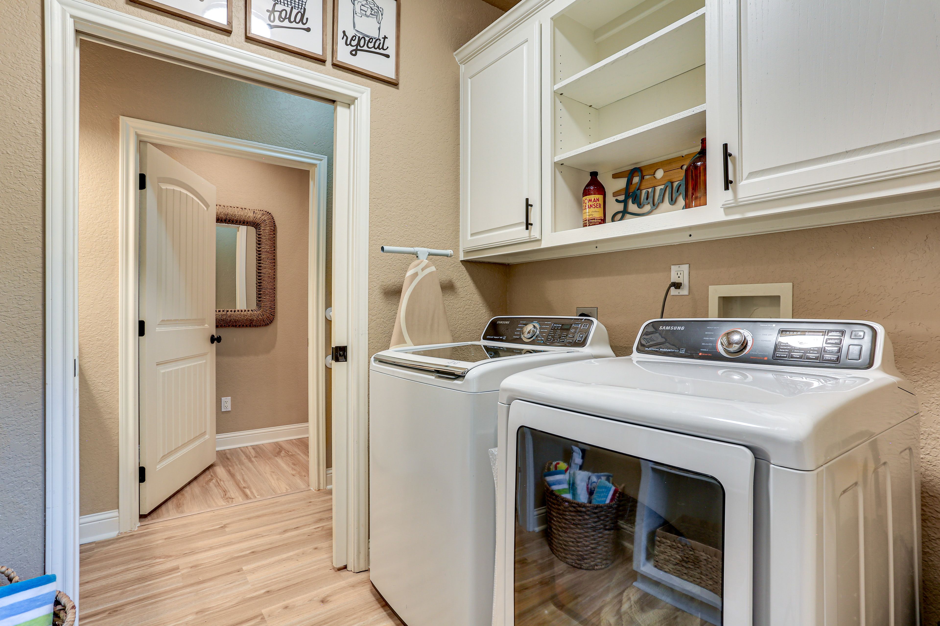 Laundry Room | 1st Floor | Washer & Dryer | Iron/Board