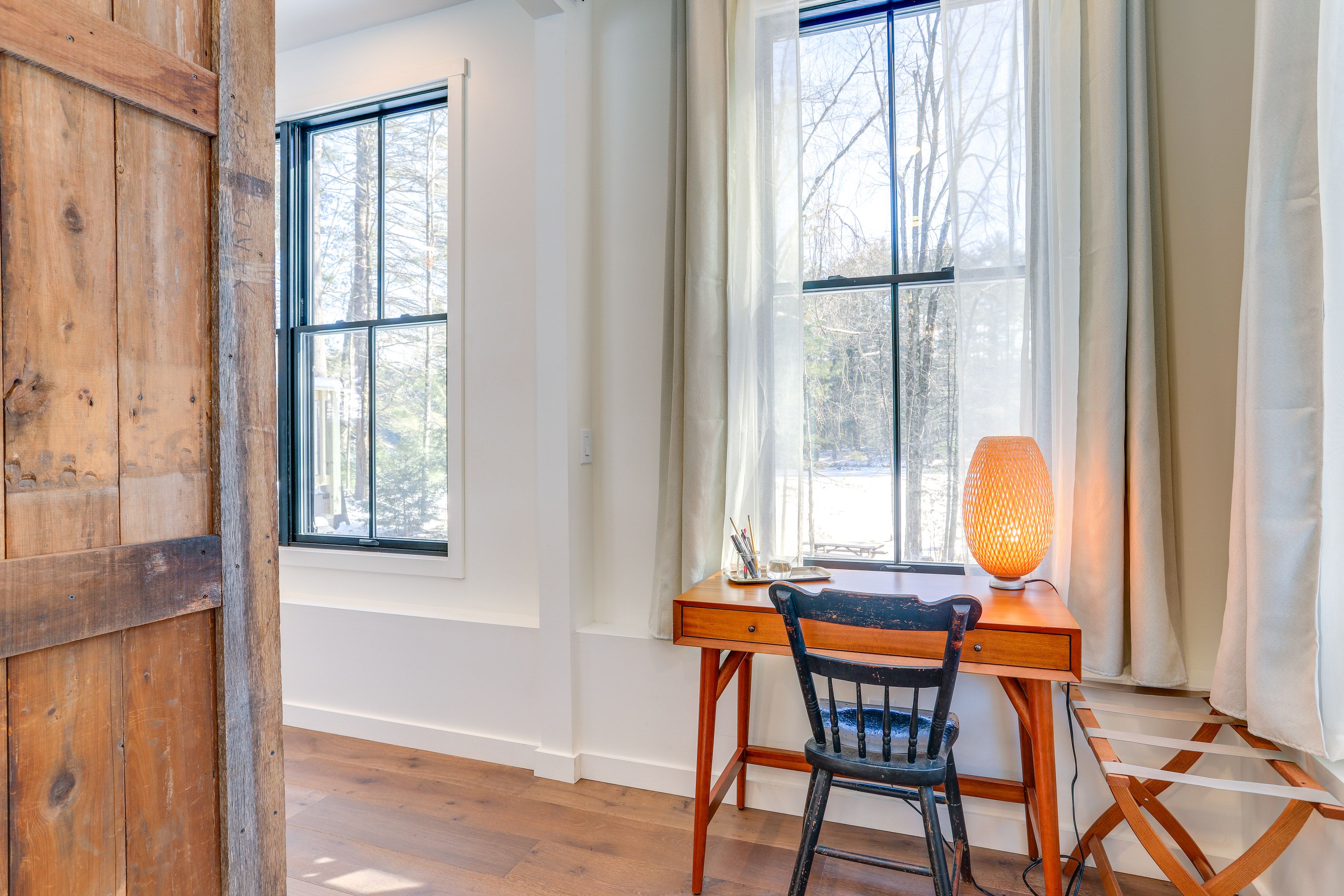 Studio Living Area | Main Level | Laptop-Friendly Workspace