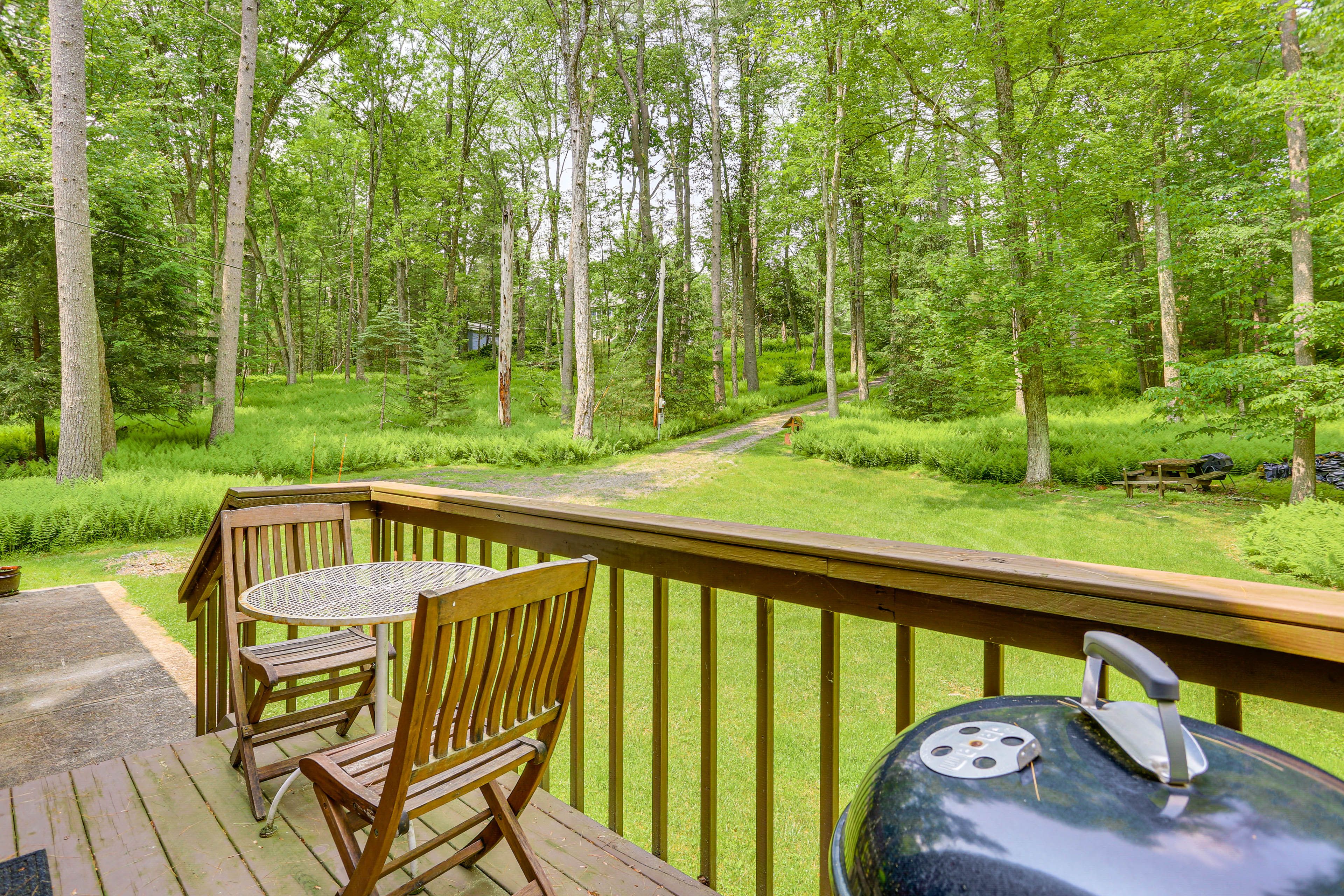 Front Porch | Charcoal Grill | Dining Area