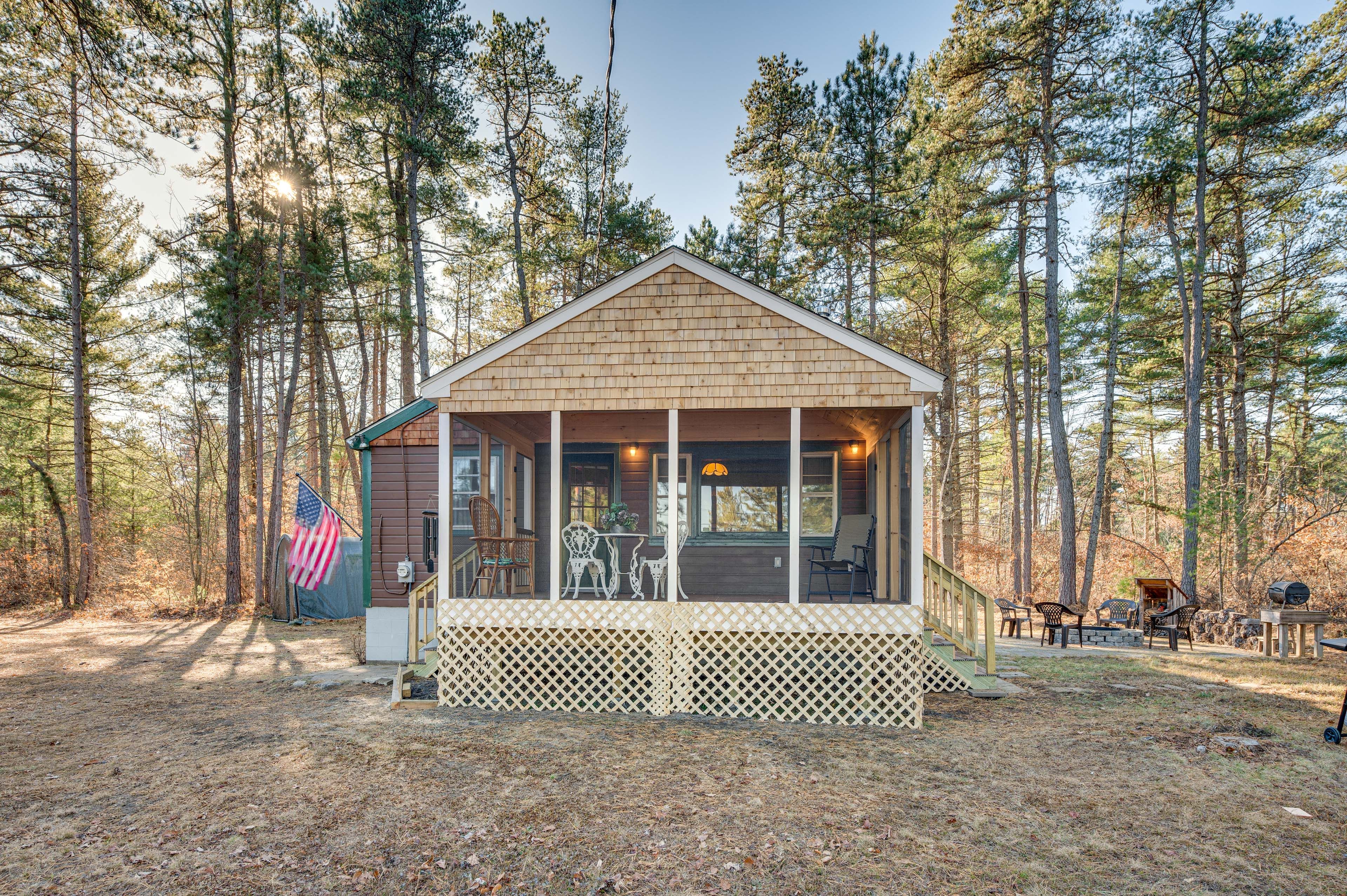 Waterboro Vacation Rental | 2BR | 1BA | 5 Steps to Enter | 1,375 Sq Ft