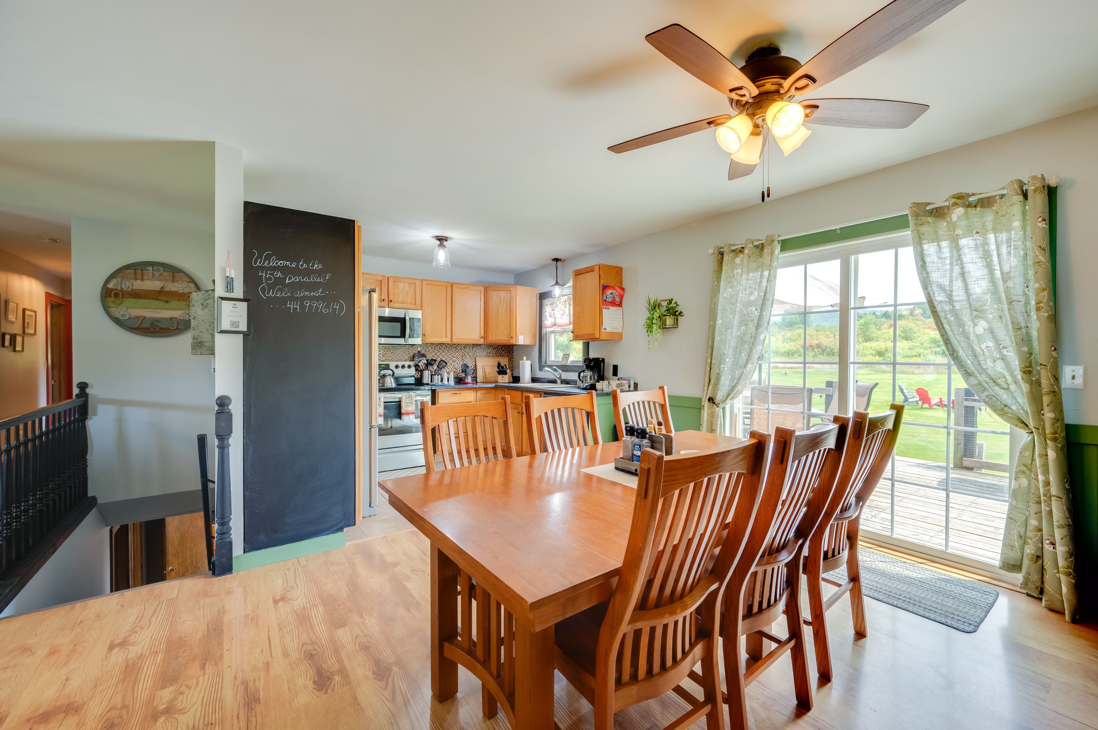Dining Area | 1st Floor | Dishware/Flatware | Ceiling Fans