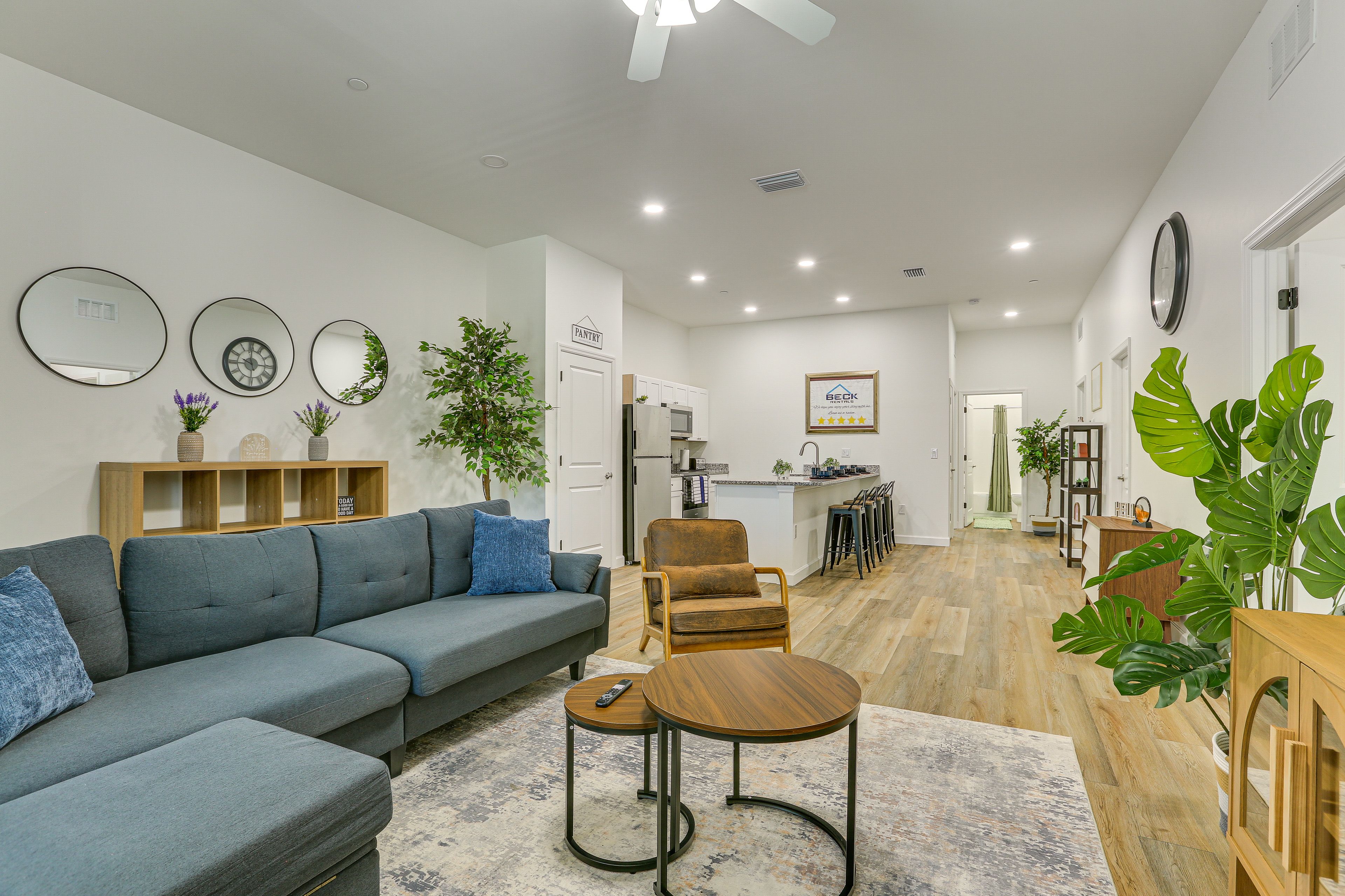 Living Room | Central A/C & Heating | Smart TV | Open Floor Plan