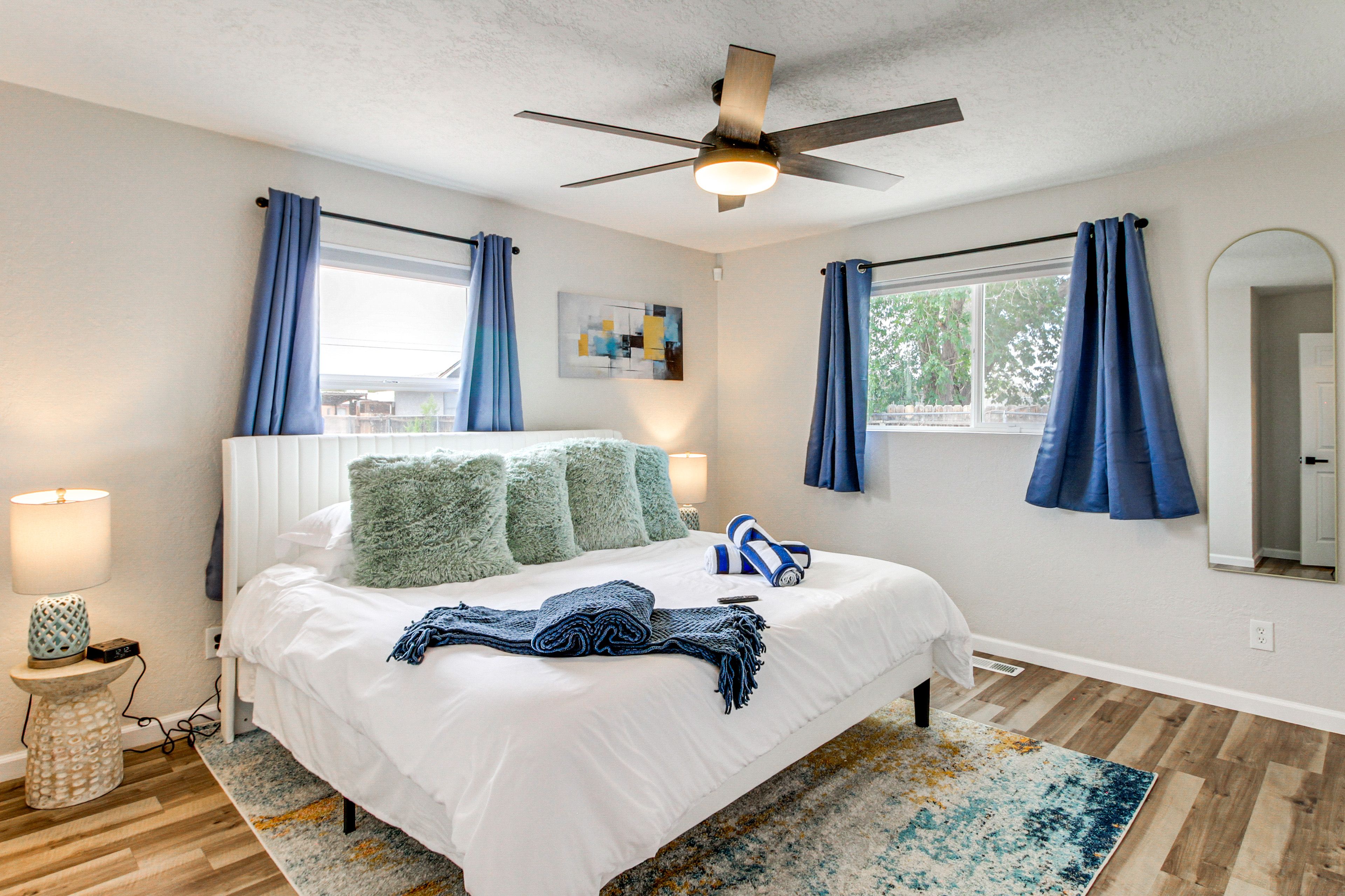 Bedroom 1 | King Bed | Linens Provided | Smart TV