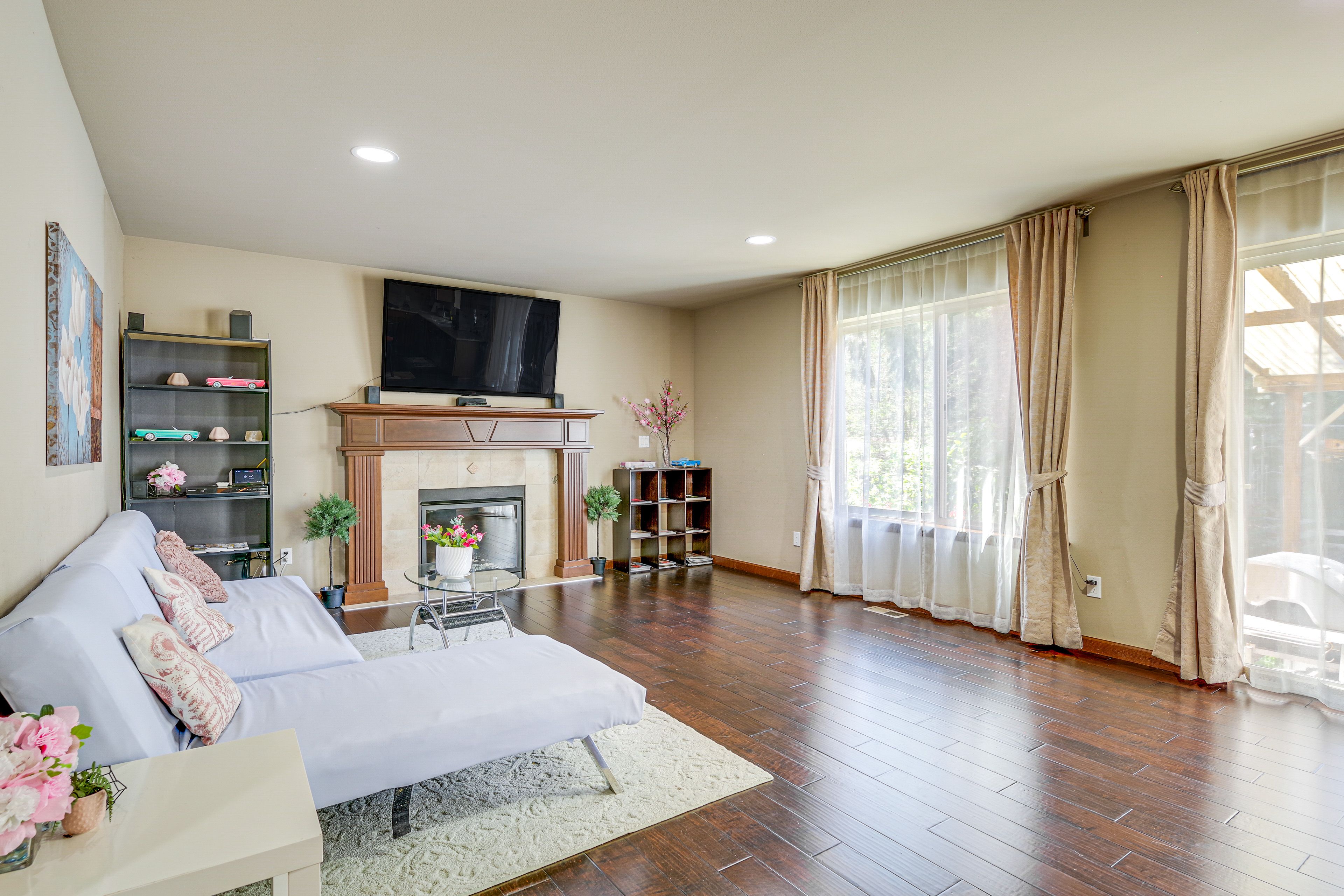 Living Room | 1st Floor | 2-Story Home | Central Heating