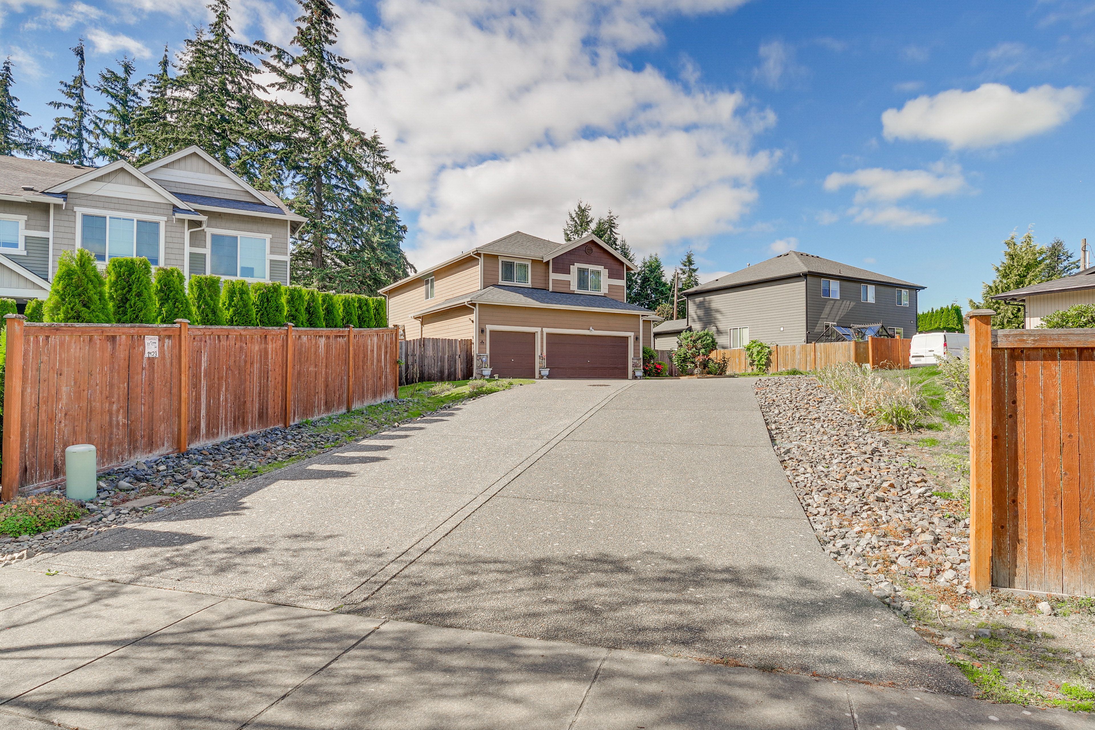 Parking | Driveway (3 Vehicles) | Free Street Parking (First-Come, First-Served)