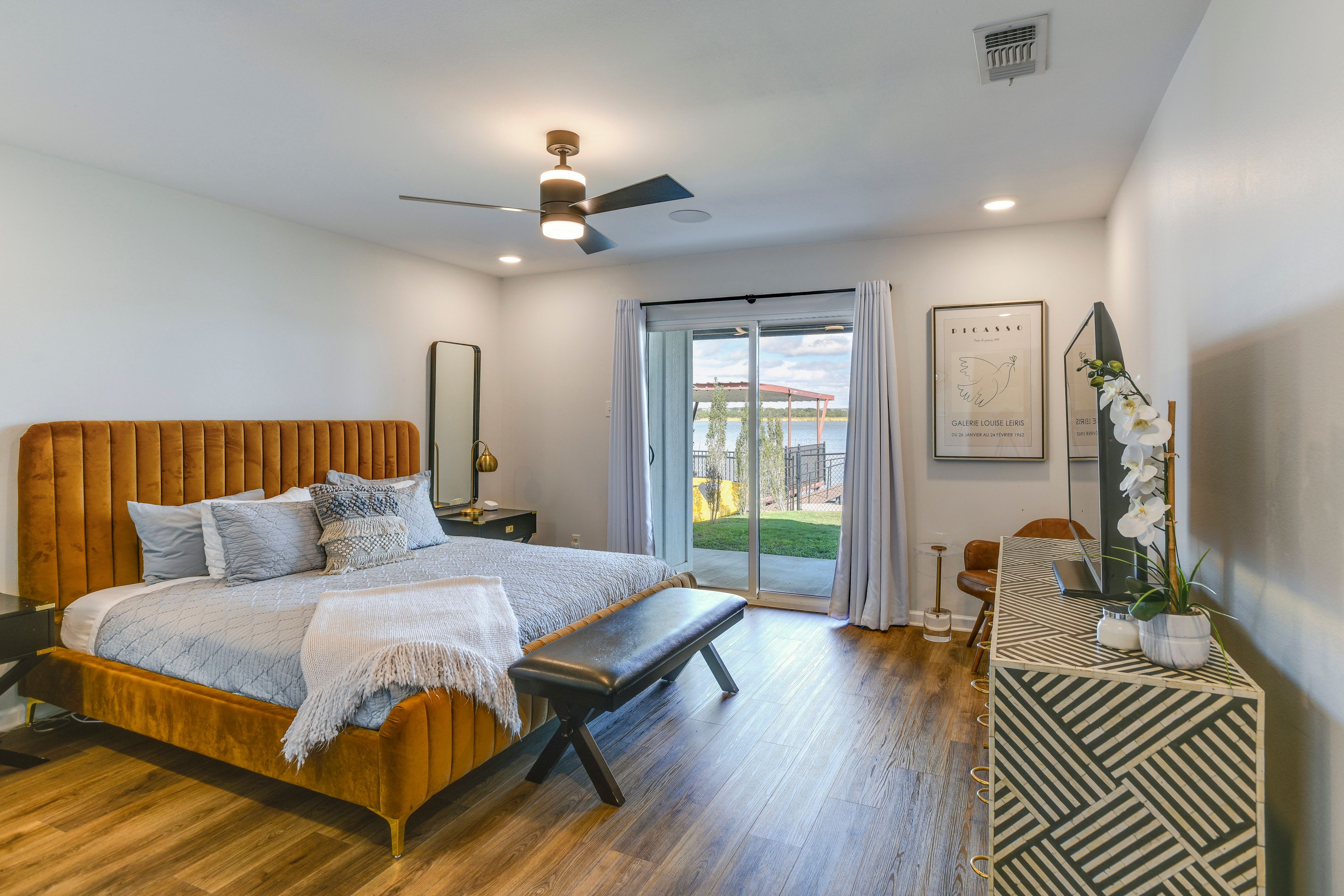 Bedroom Suite 1 | King Bed | Smart TV | Patio Access