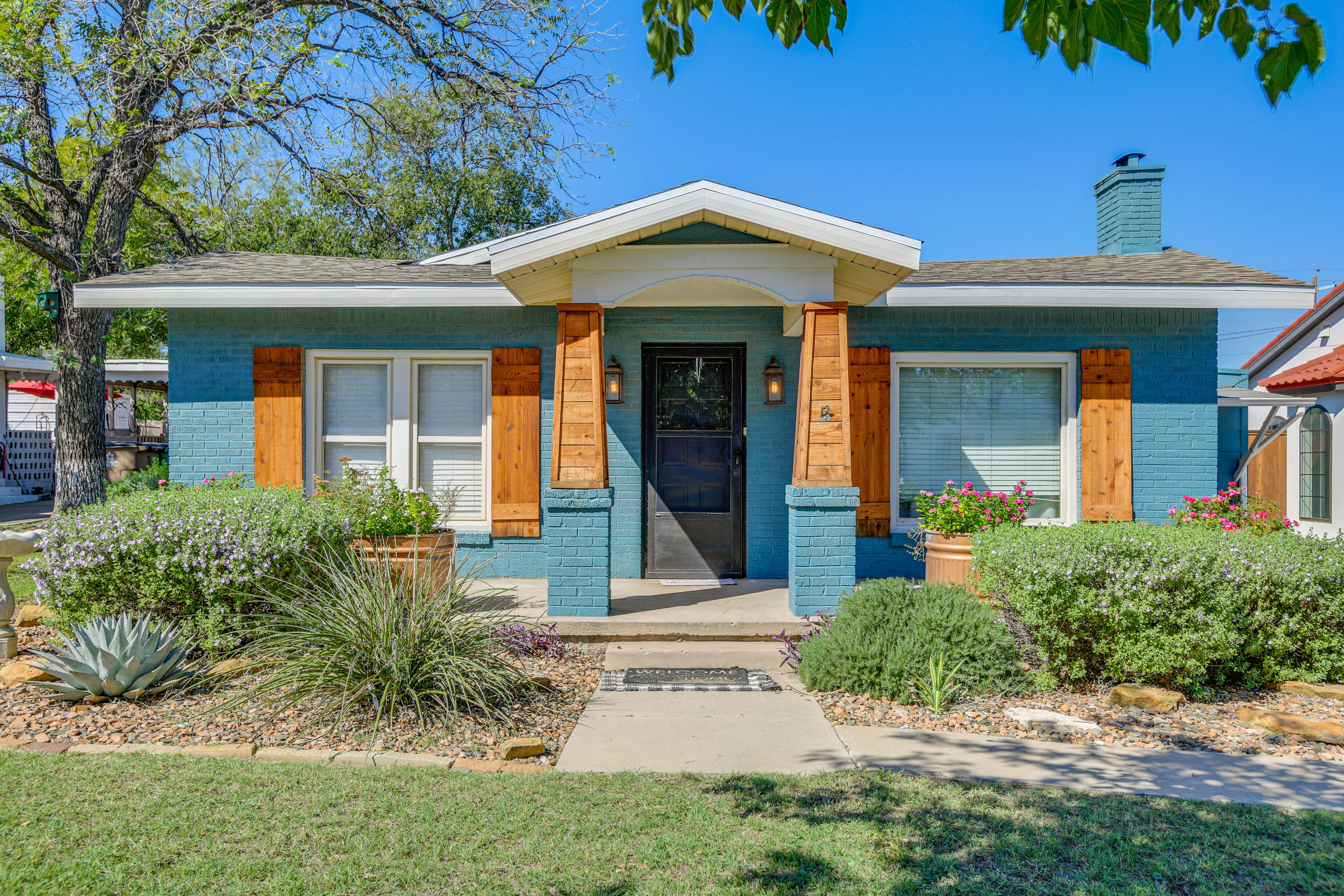 San Angelo Vacation Rental | 2BR | 1BA | 2 Steps to Enter | 1,050 Sq Ft