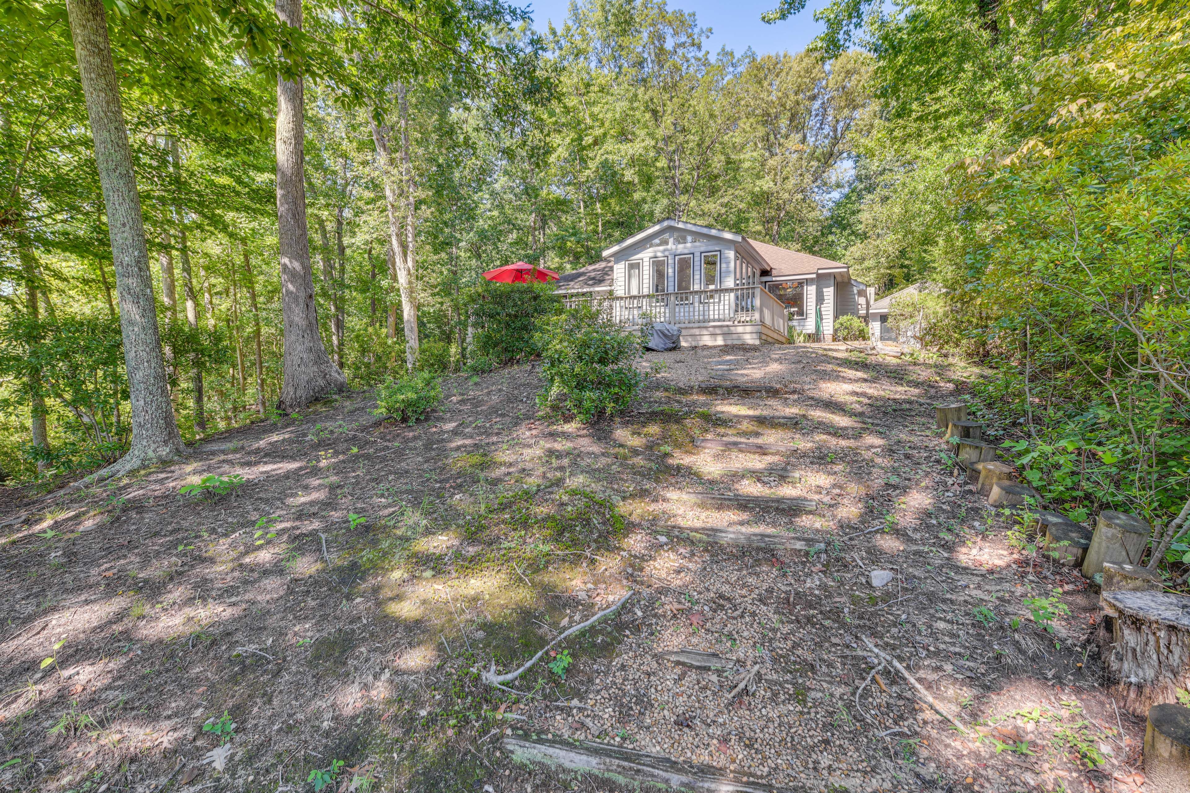 Home Exterior | Peaceful Wooded Setting