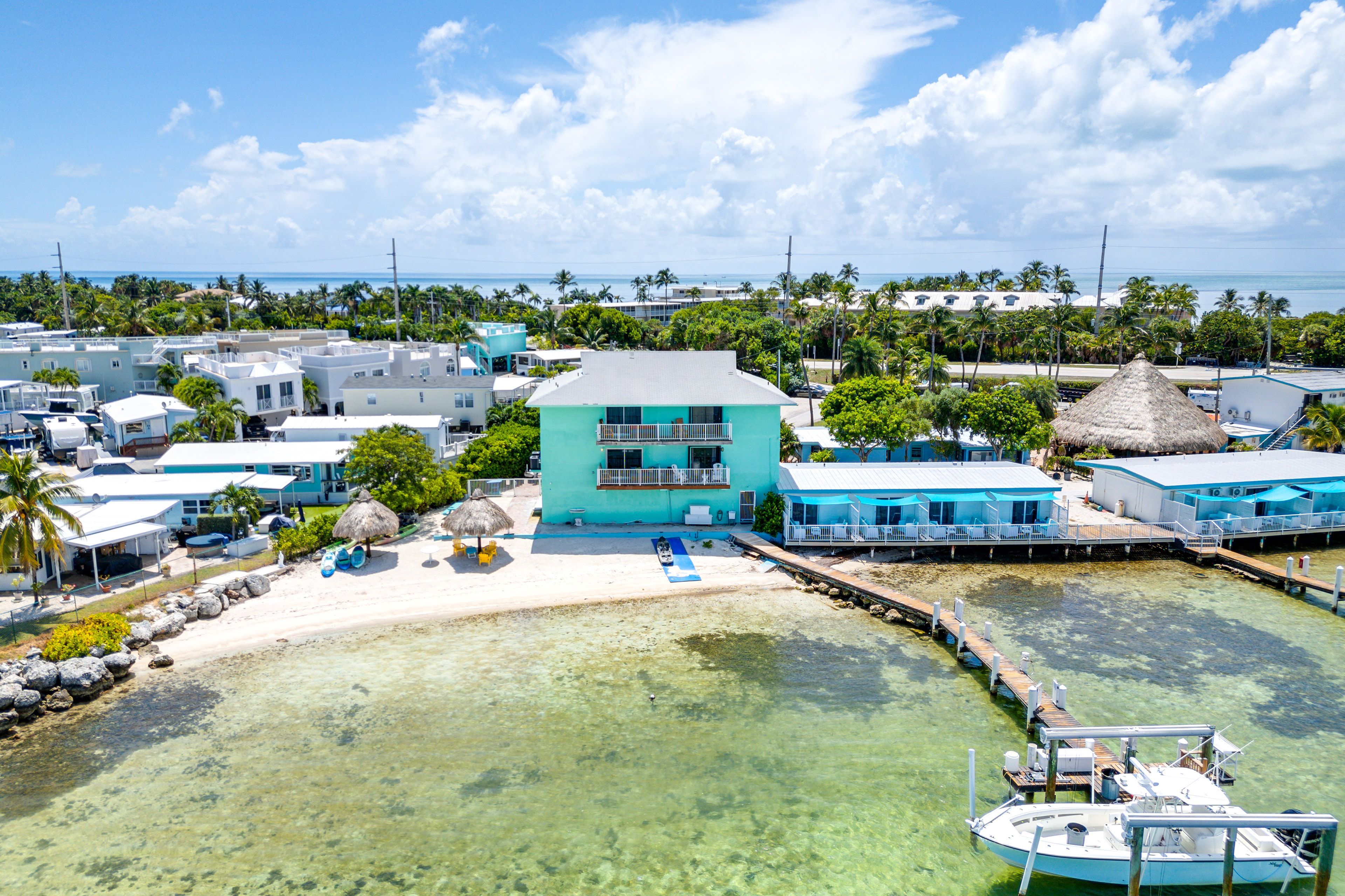 Aerial View | Private Community Beach | Edgewater Lodge