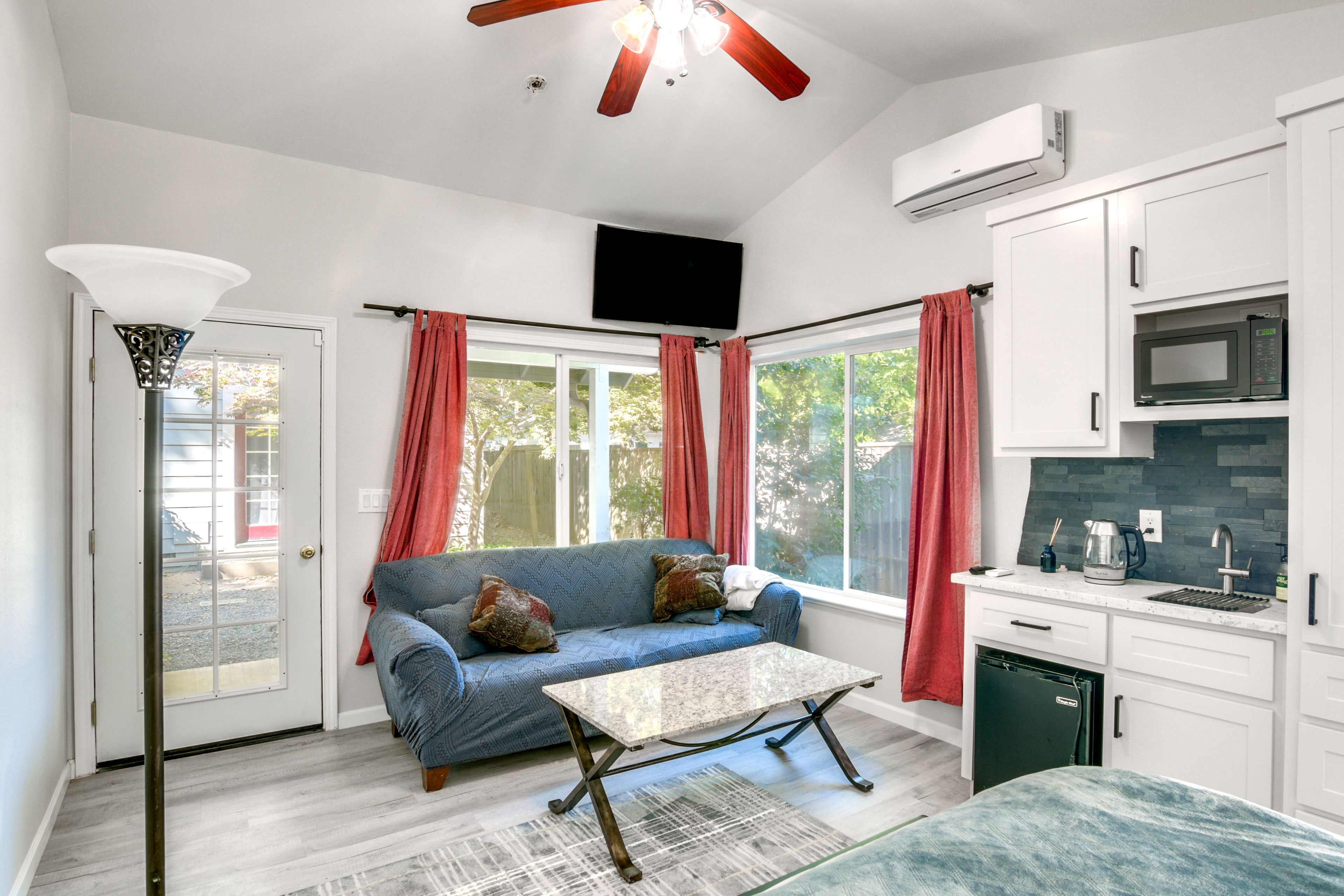 Chico Vacation Rental | Studio | 1BA | 500 Sq Ft | 1 Step to Enter