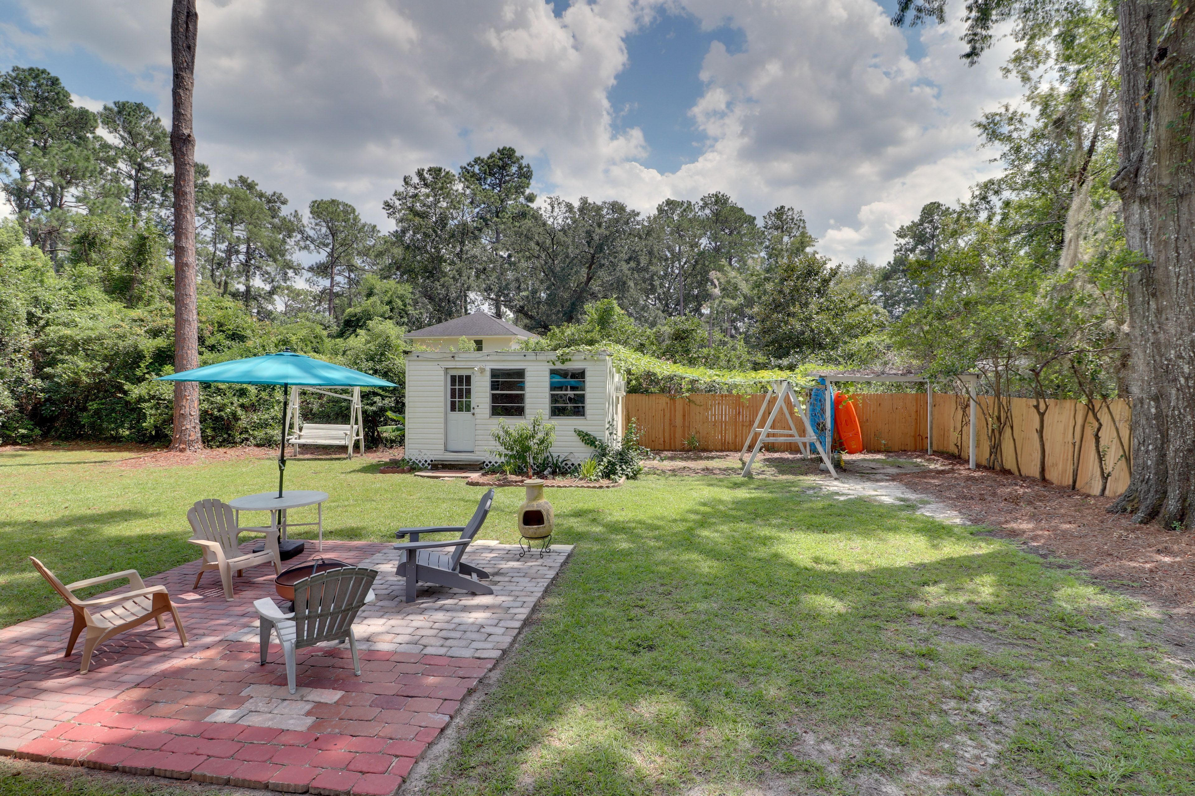 Private Backyard Area | Fire Pit
