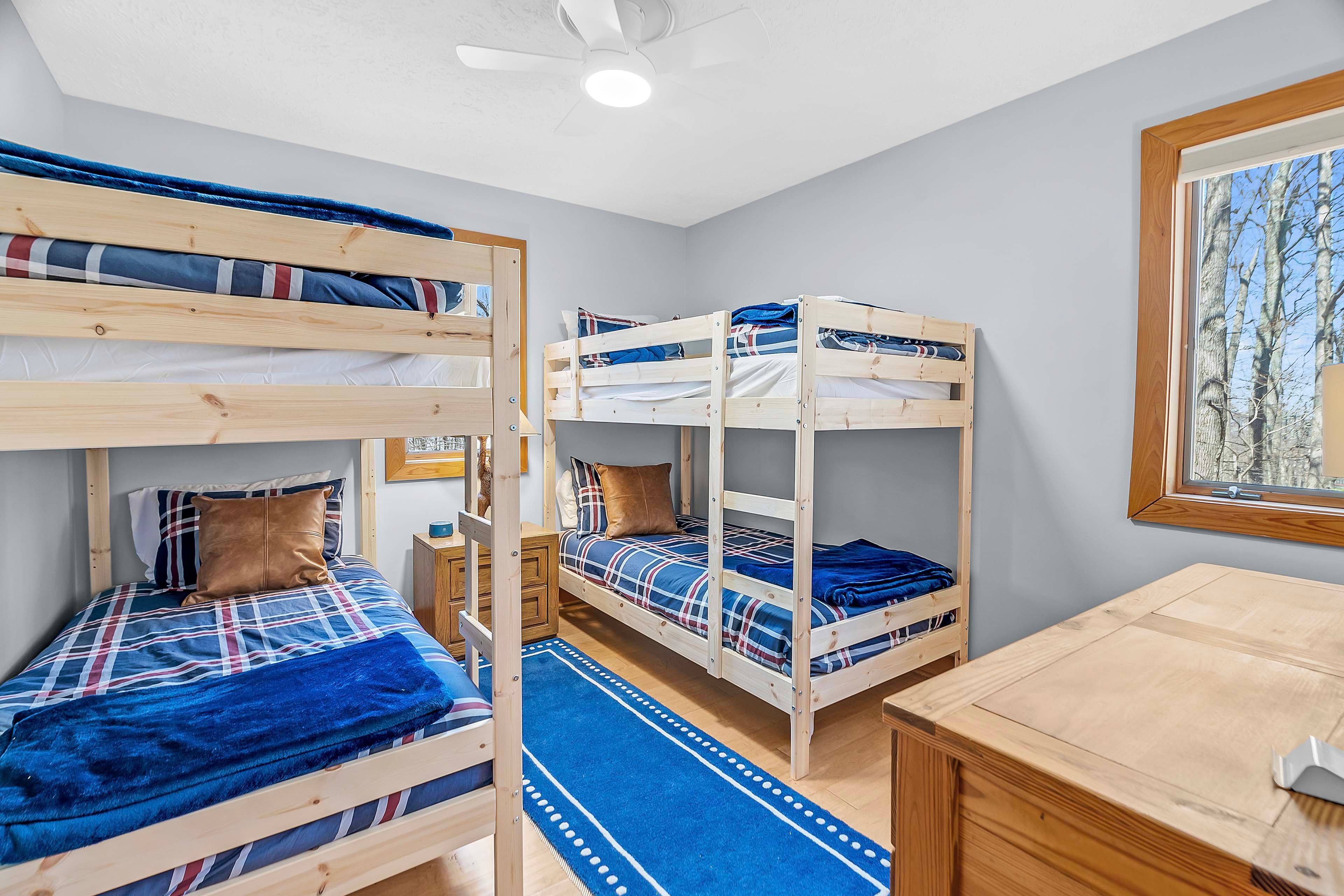 Bedroom 3 | 2 Twin Bunk Beds | Portable Crib | 1st Floor