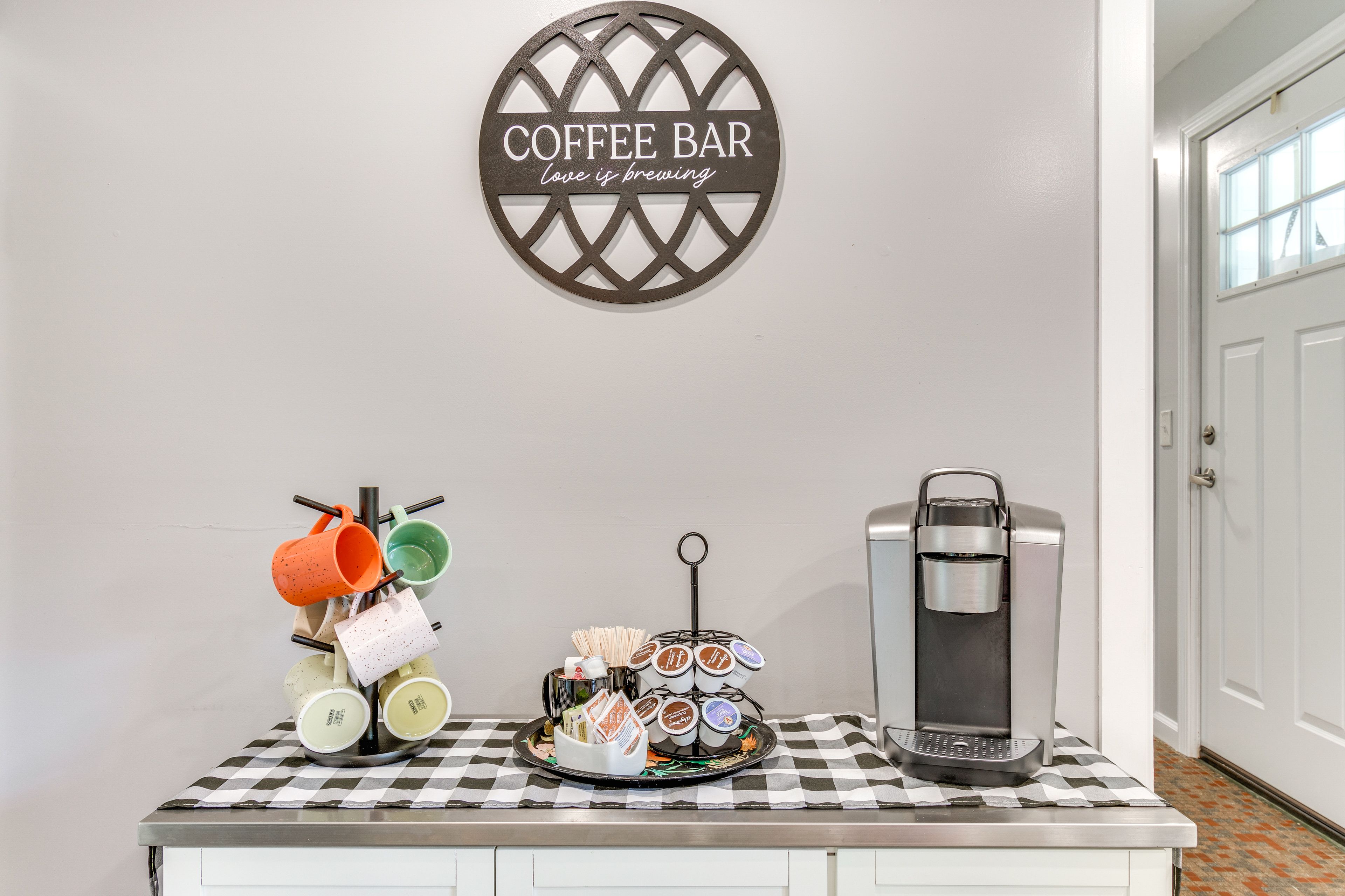 Coffee Bar | Keurig & Drip Coffee Makers Provided