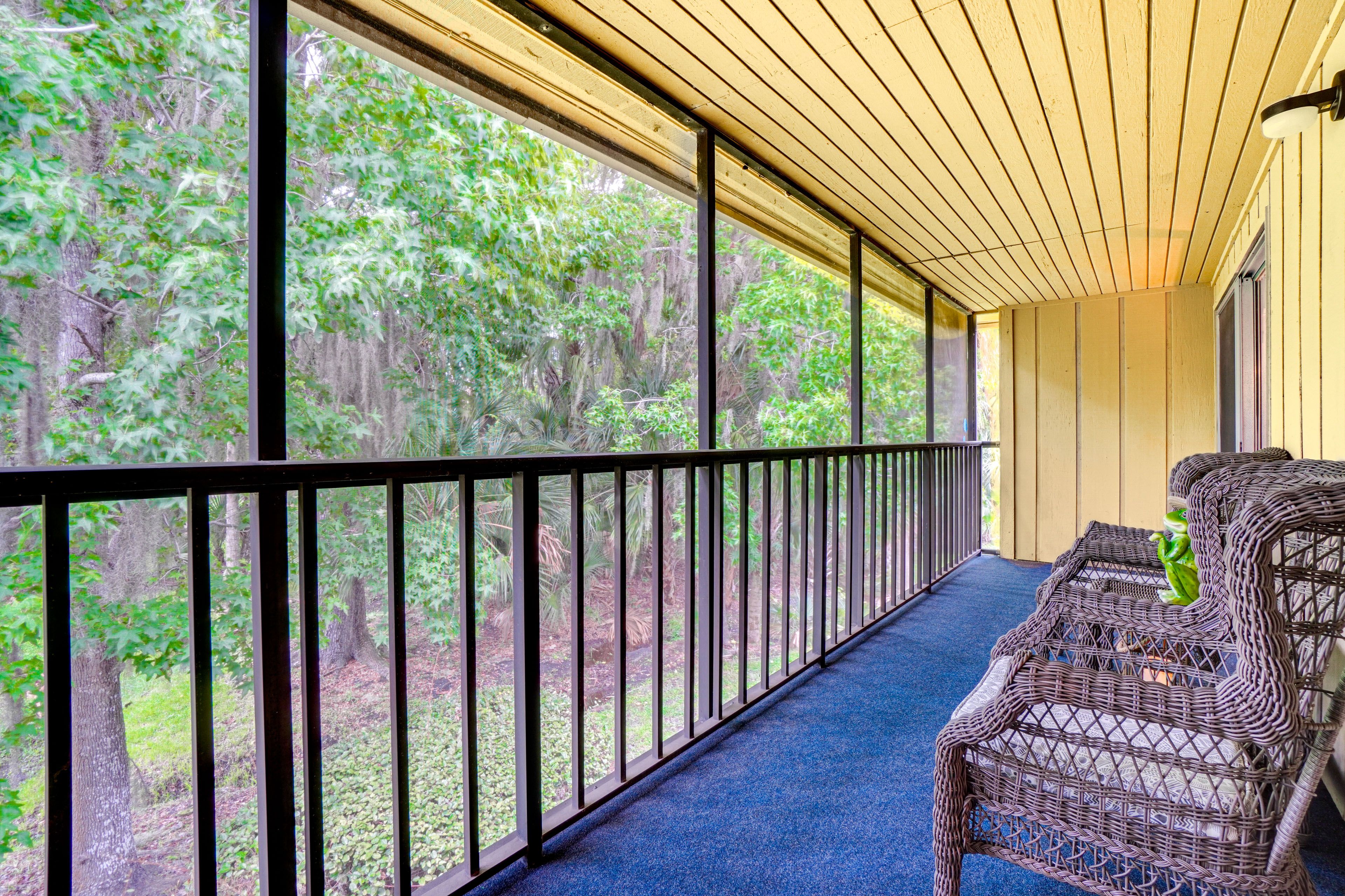 Private Balcony | Wooded View