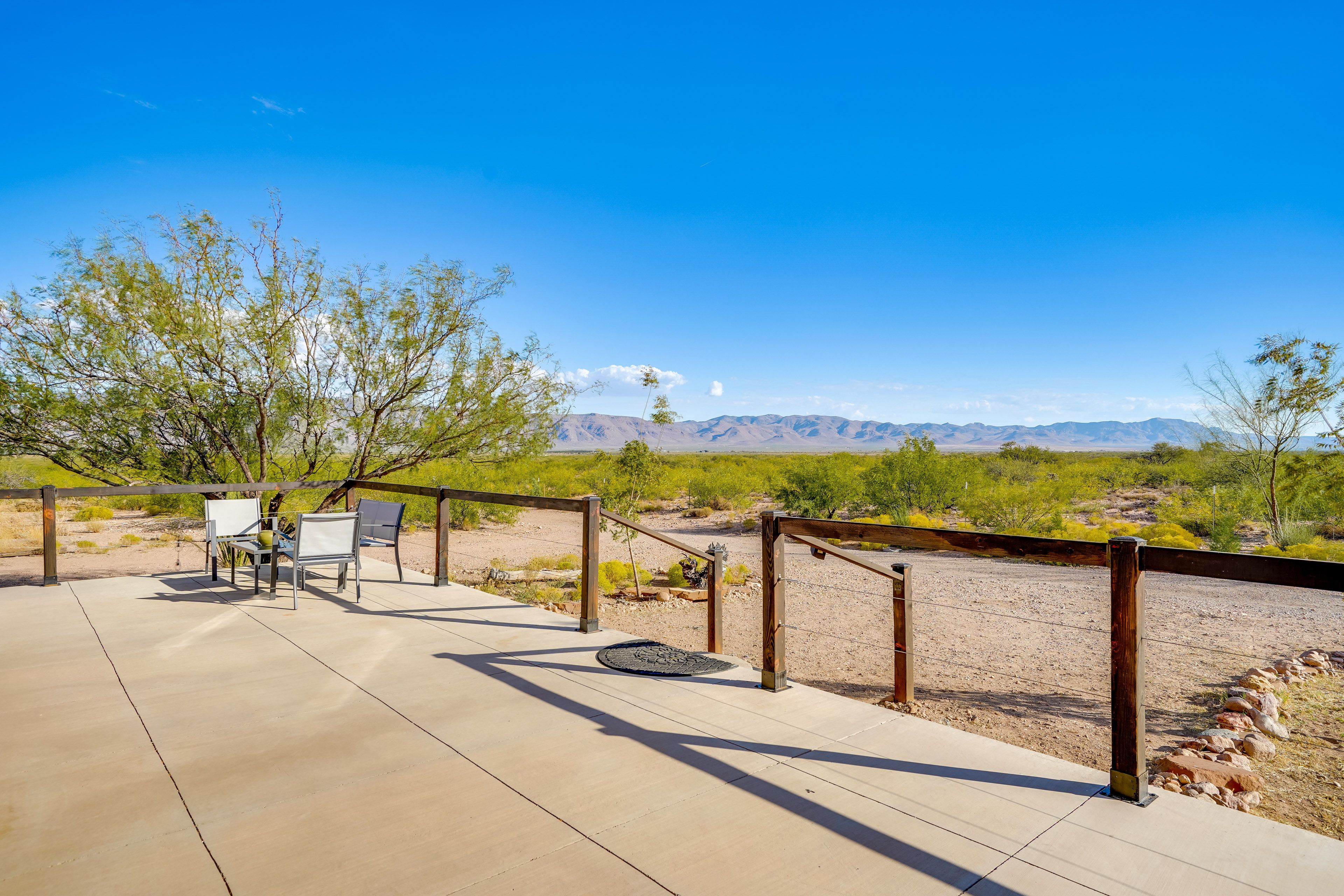 San Simon Vacation Rental | 1BR | 1BA | 938 Sq Ft | Steps Required