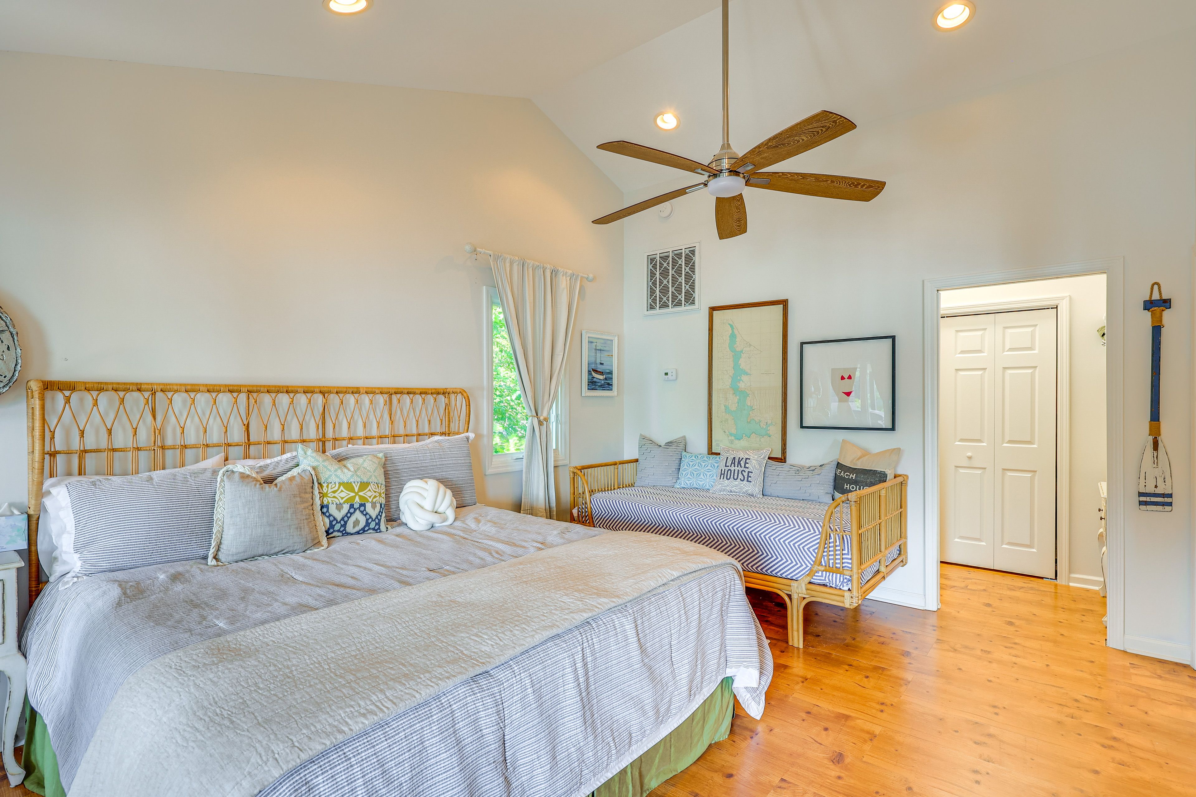 Bedroom 1 | King Bed | Twin Bed | Linens Provided | Main Level