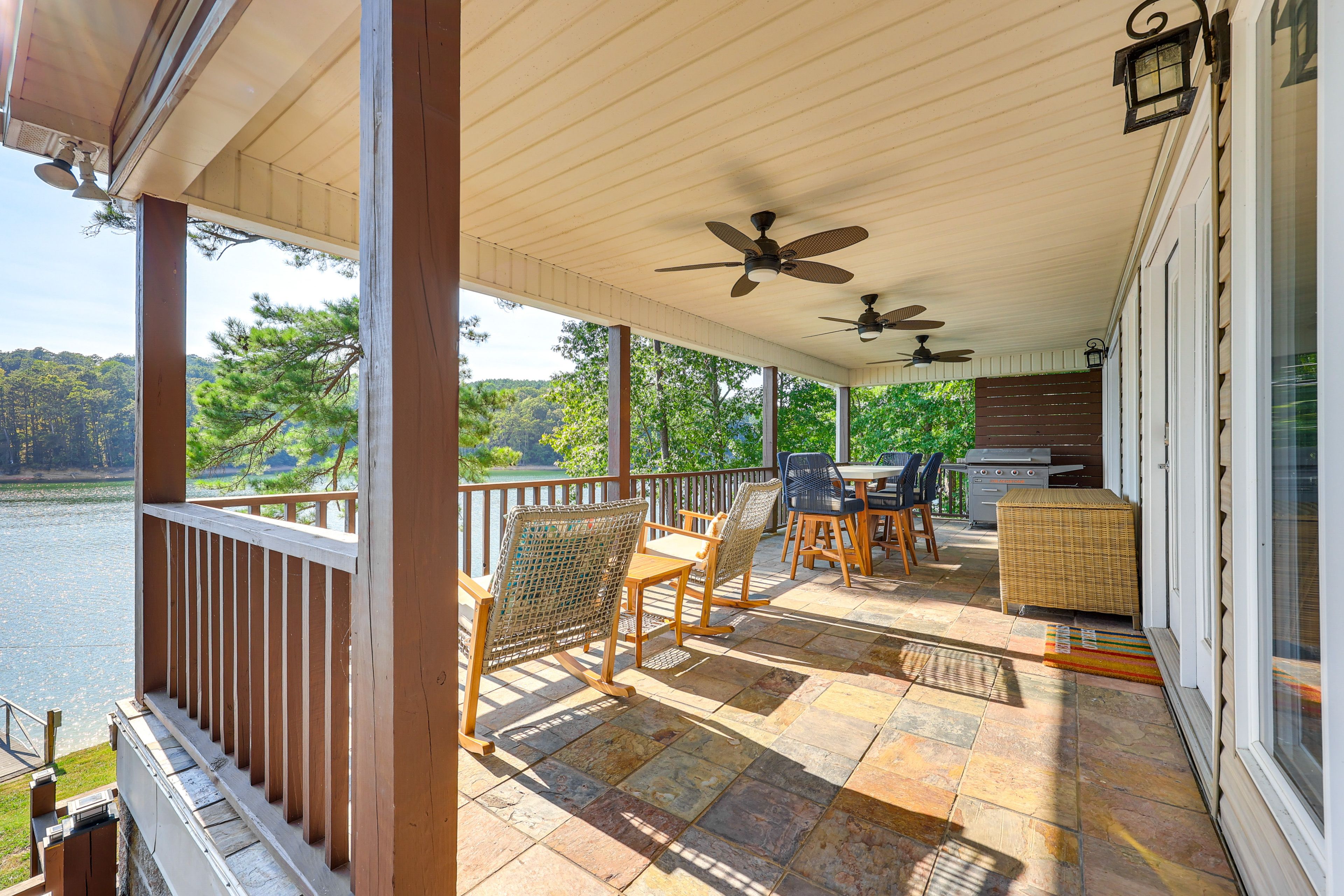 Private Deck | Outdoor Dining Area | Gas Grill