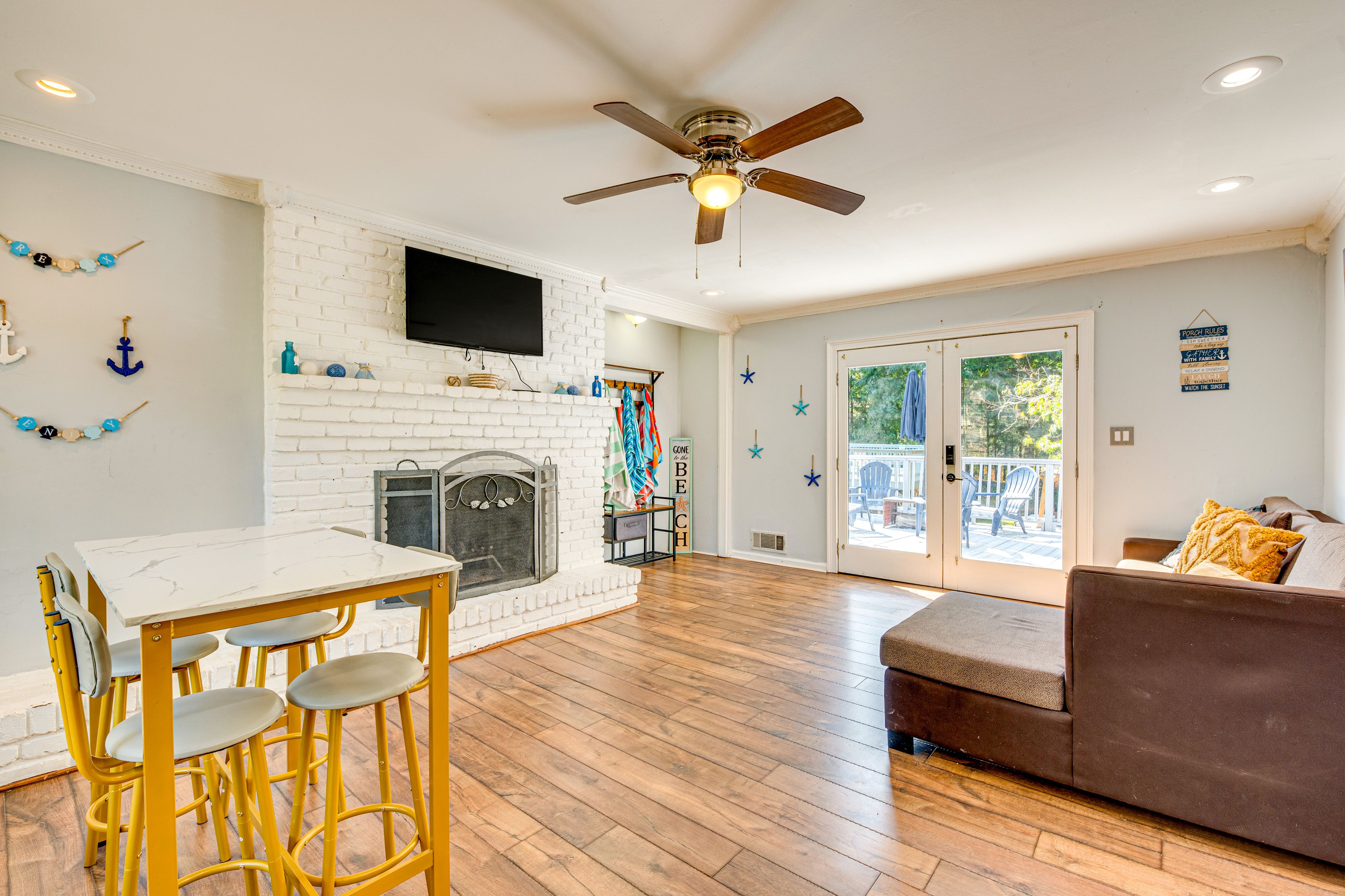 Family Room | 1st Floor | Full Sleeper Sofa | Smart TV | Deck Access