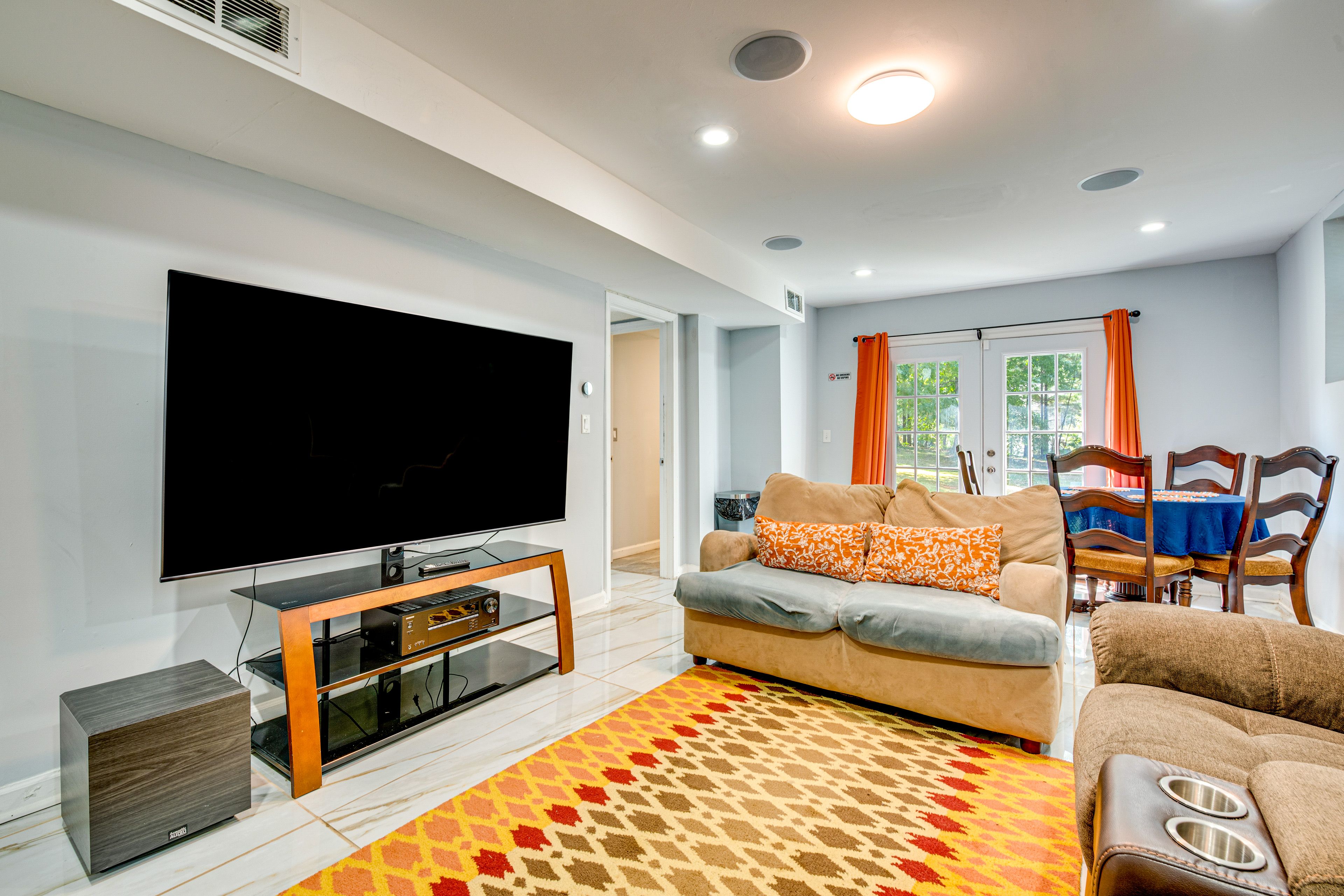 Den | Basement | Full Sleeper Sofa | Smart TV