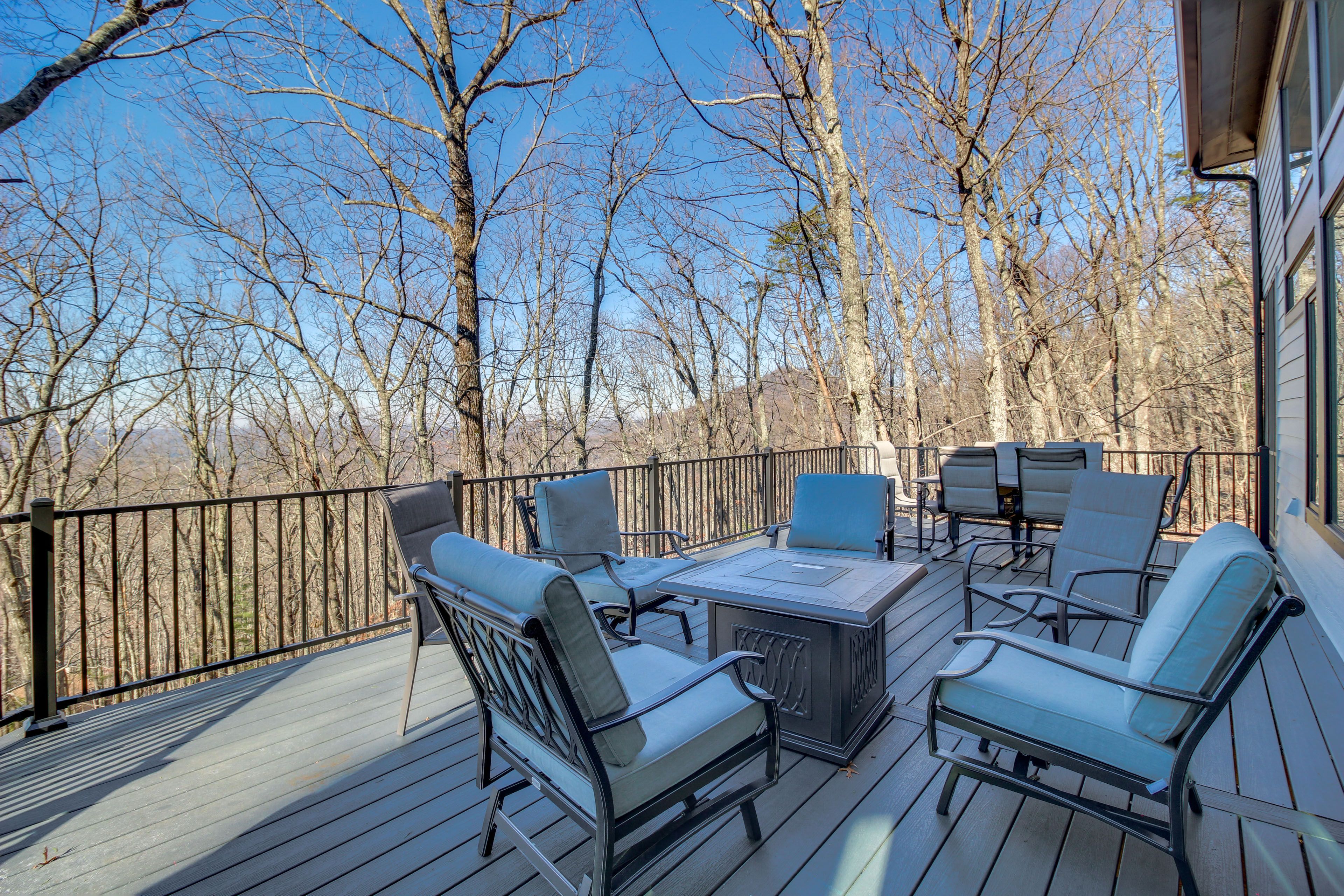 Viewing Deck | Propane Fire Pit | Gas Grill | Access From Living Room