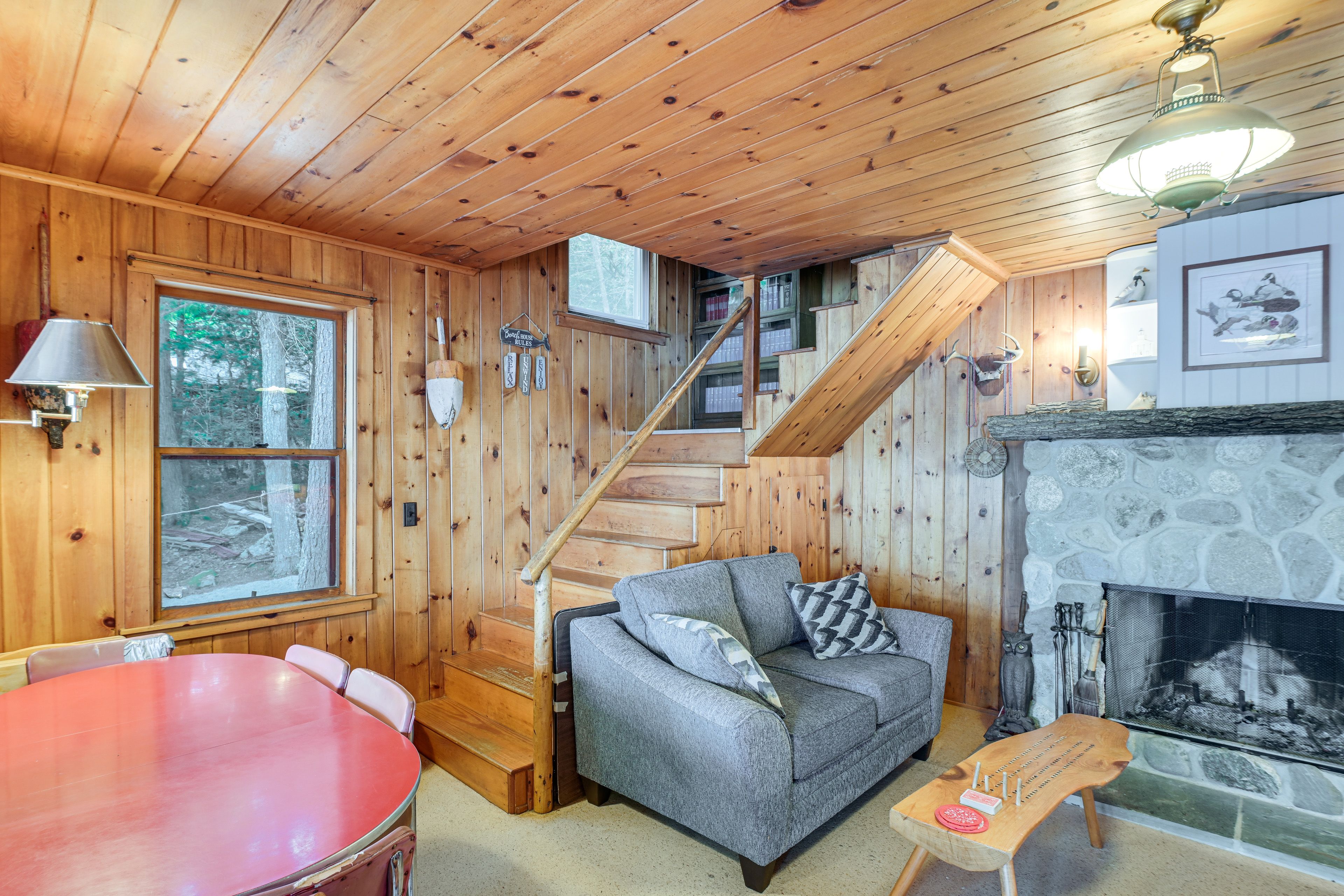 Living Room | Fireplace (Wood Provided) | 1st Floor